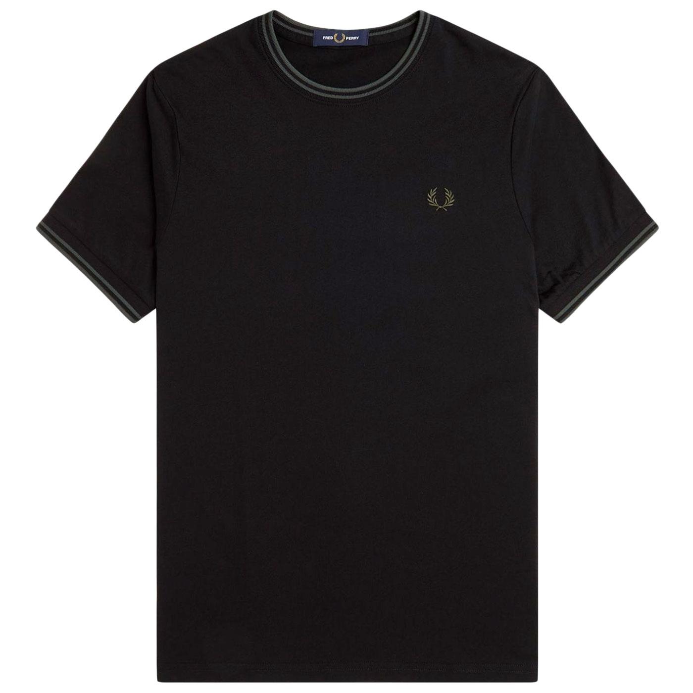 FRED PERRY M1588 Mod Twin Tipped T-Shirt B/CG