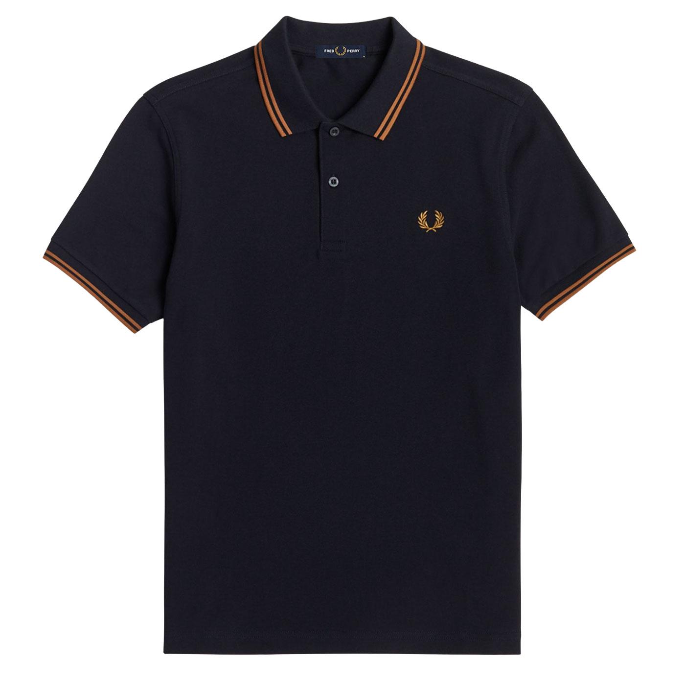 FRED PERRY M3600 Men's Twin Tipped Pique Polo N/DC