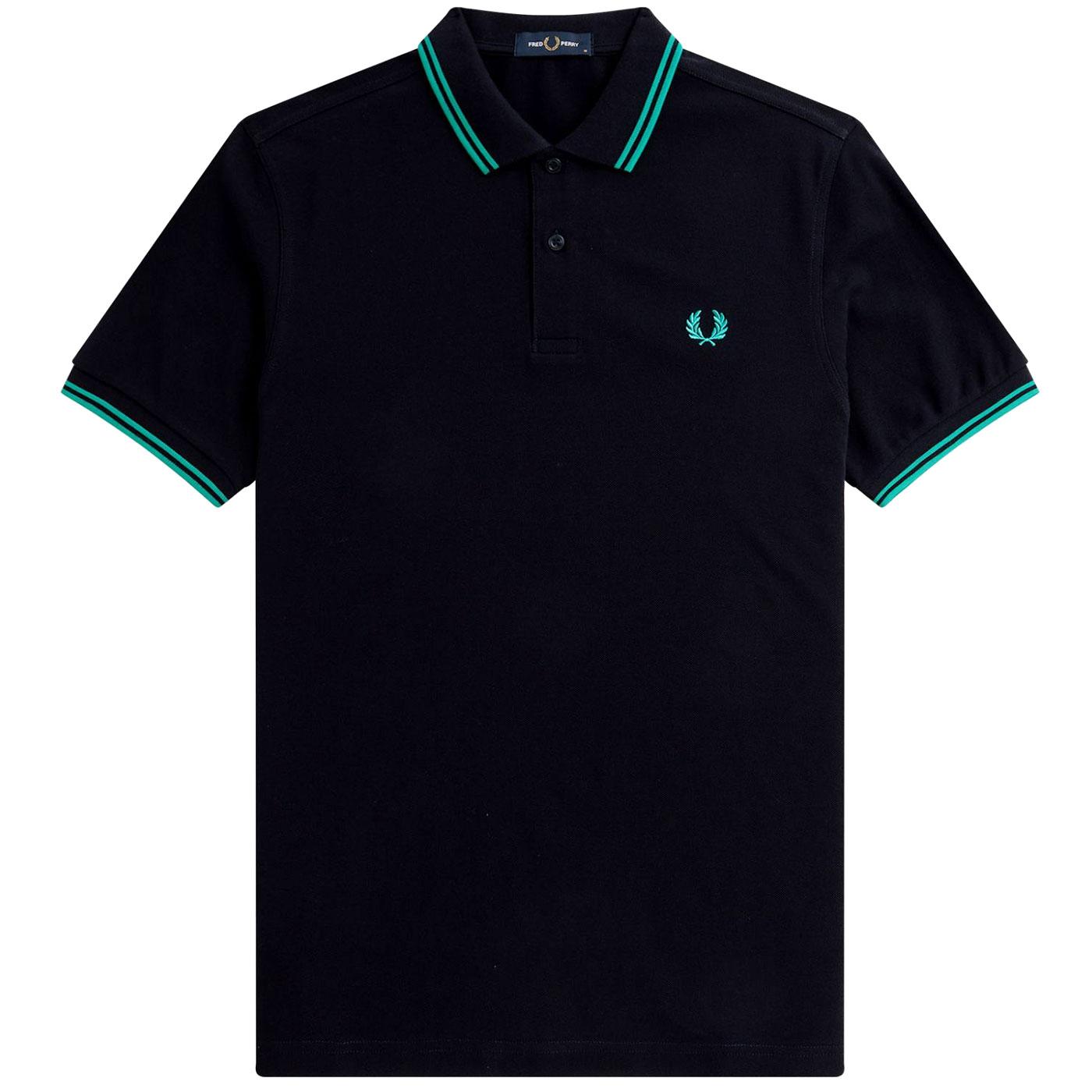 FRED PERRY M3600 Mod Twin Tipped Pique Polo N/DM