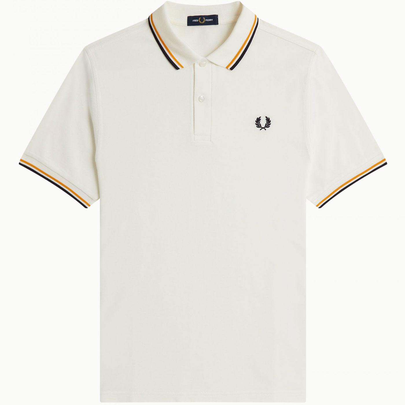 FRED PERRY M3600 P62 Twin Tipped Mod Polo Top SW