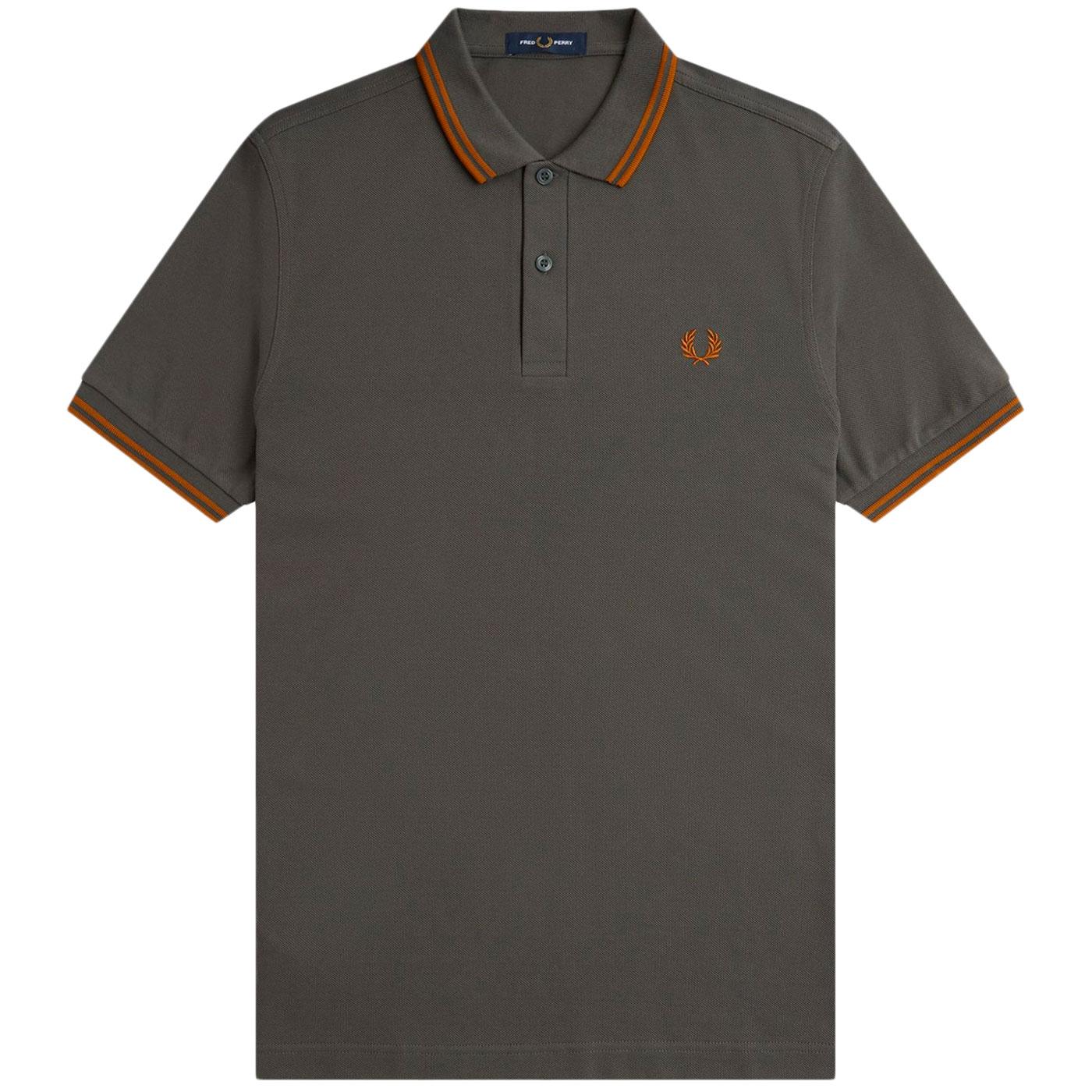 FRED PERRY M3600 Mod Twin Tipped Polo Shirt FG/NF
