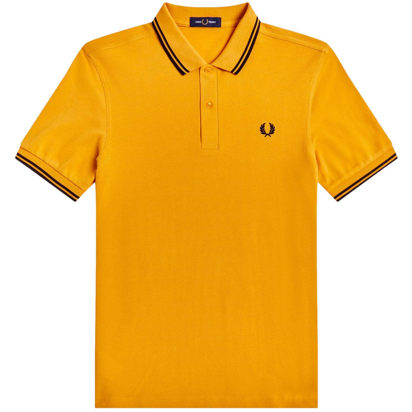 FRED PERRY M3600 Twin Tipped Mod Polo Shirt (G/B)