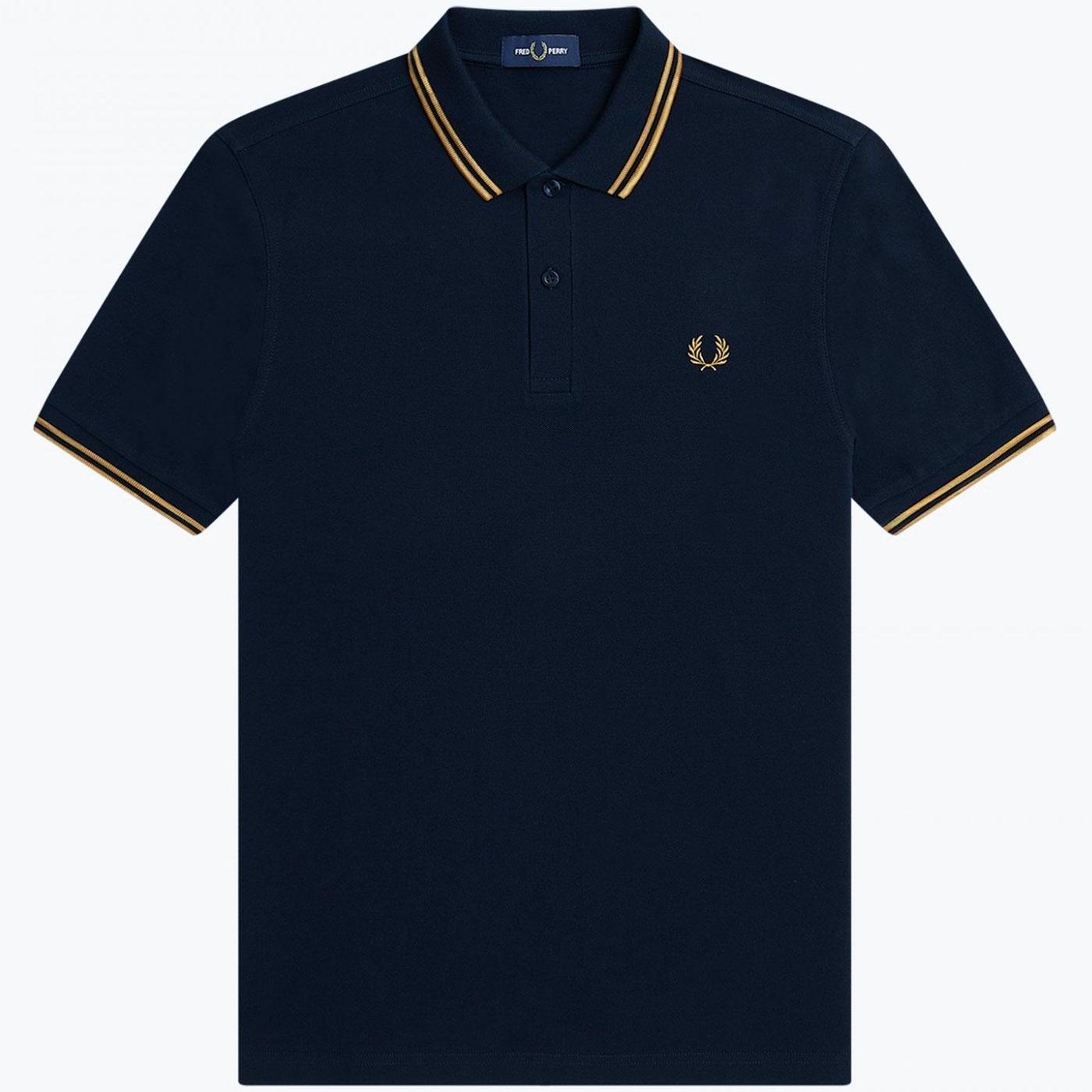 M3600 Fred Perry Mod Twin Tipped Polo Shirt (N/DC)