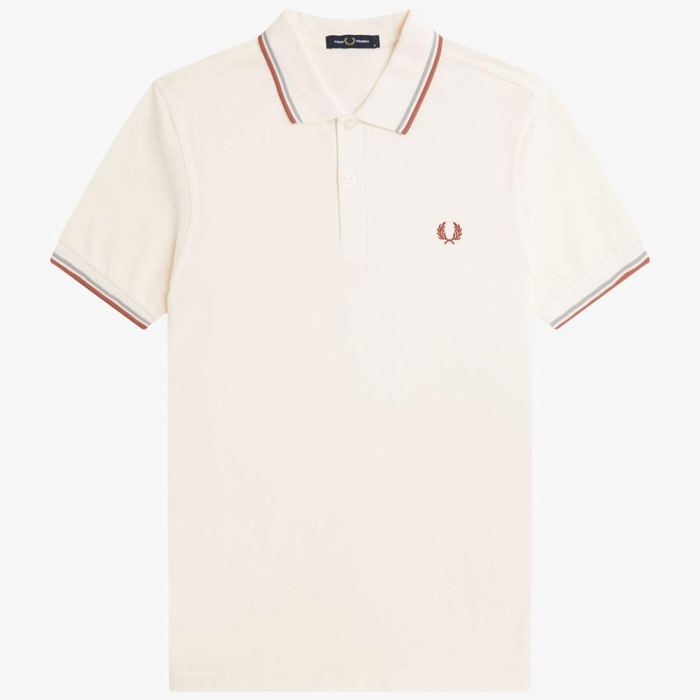 FRED PERRY M3600 Mod Twin Tipped Polo Shirt (E/SB)