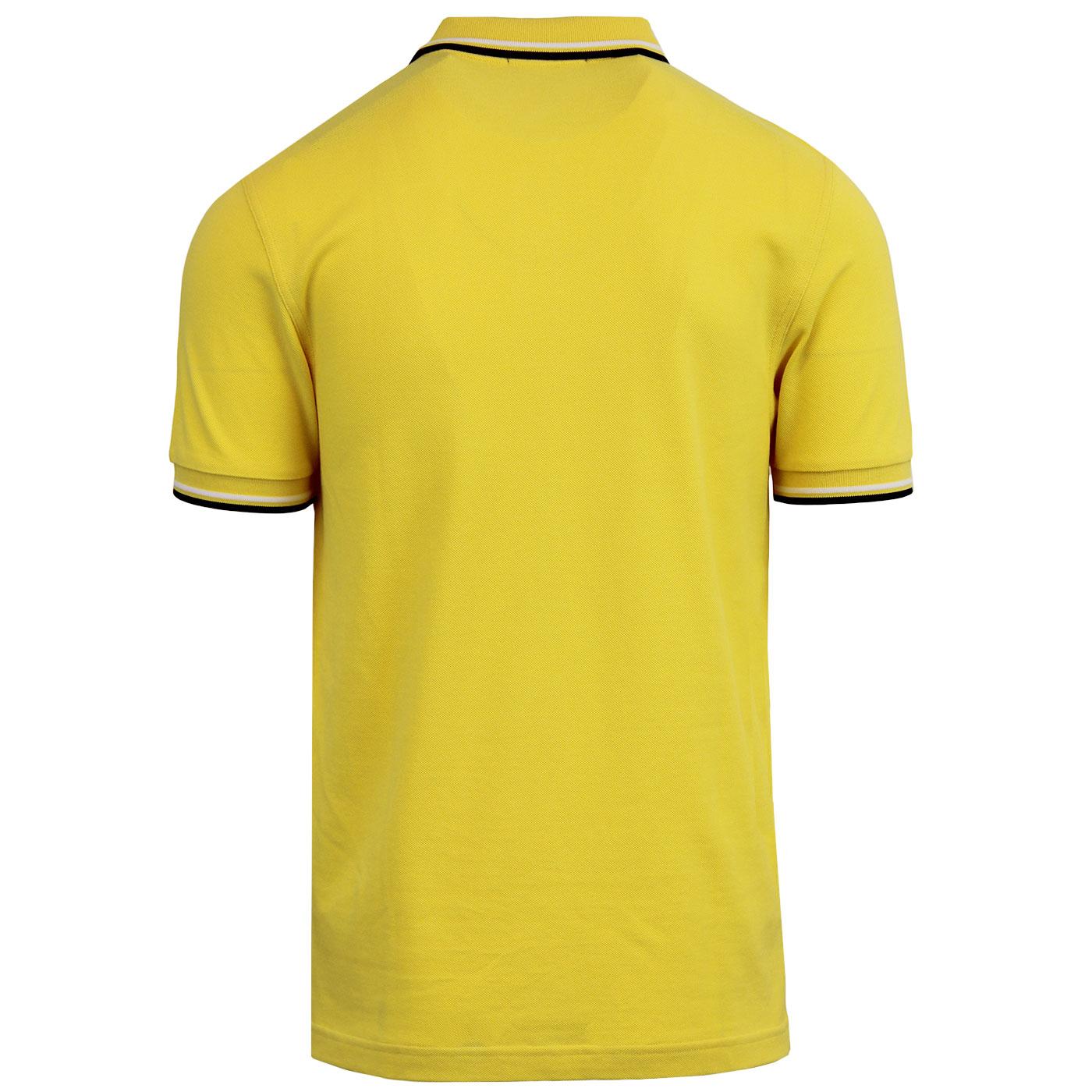 FRED PERRY M3600 Men's Twin Tipped Polo Electric Yellow