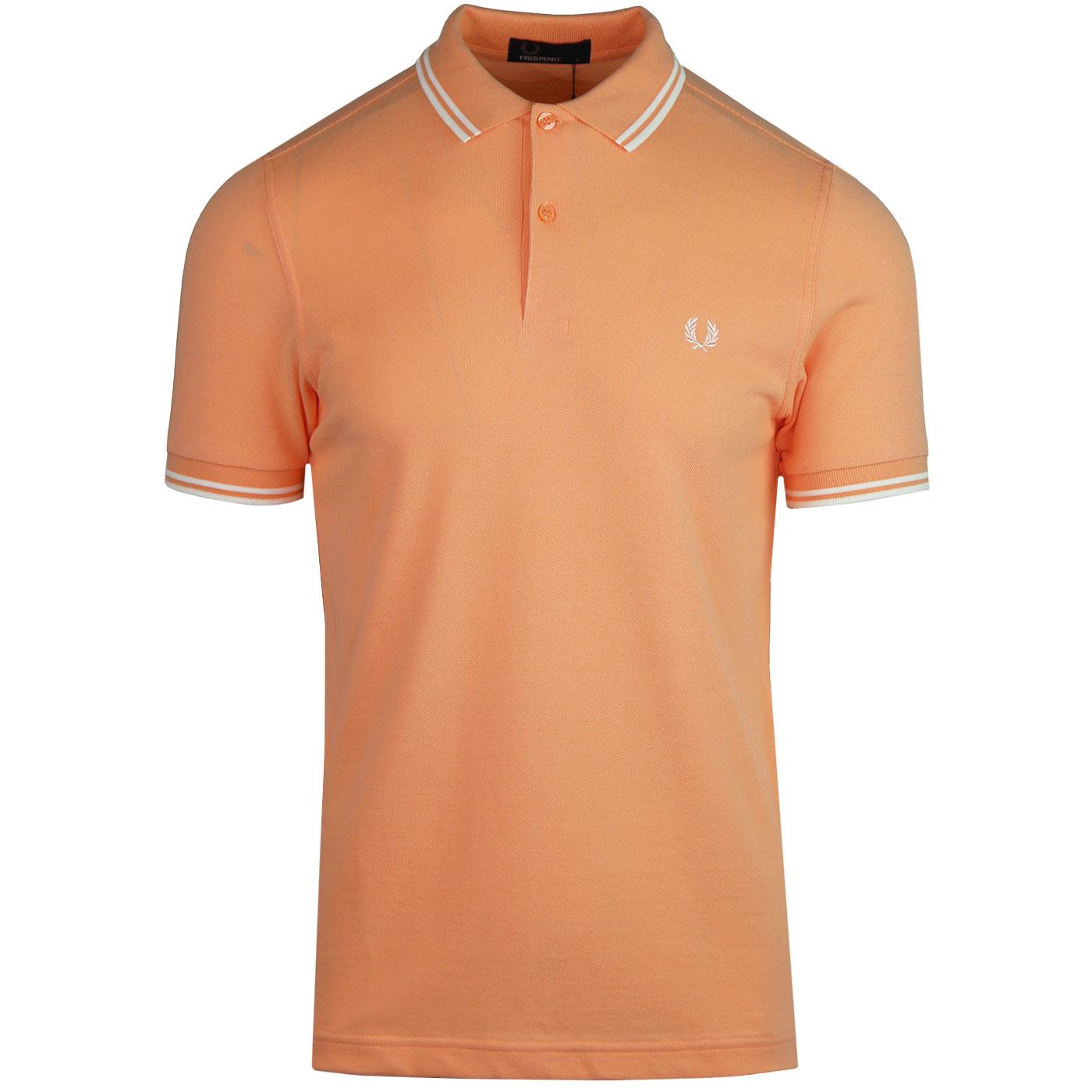 FRED PERRY M3600 Mod Twin Tipped Polo Shirt NECTAR