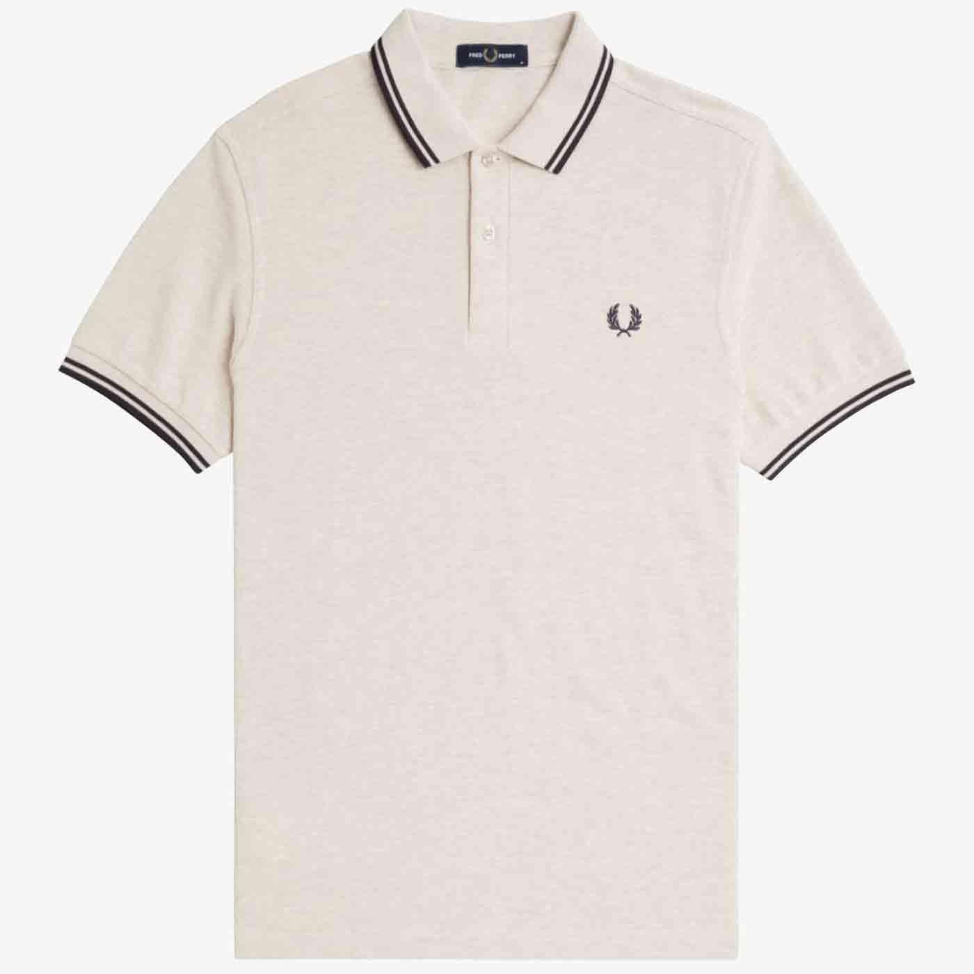 FRED PERRY M3600 Mod Twin Tipped Polo Shirt PM/AG