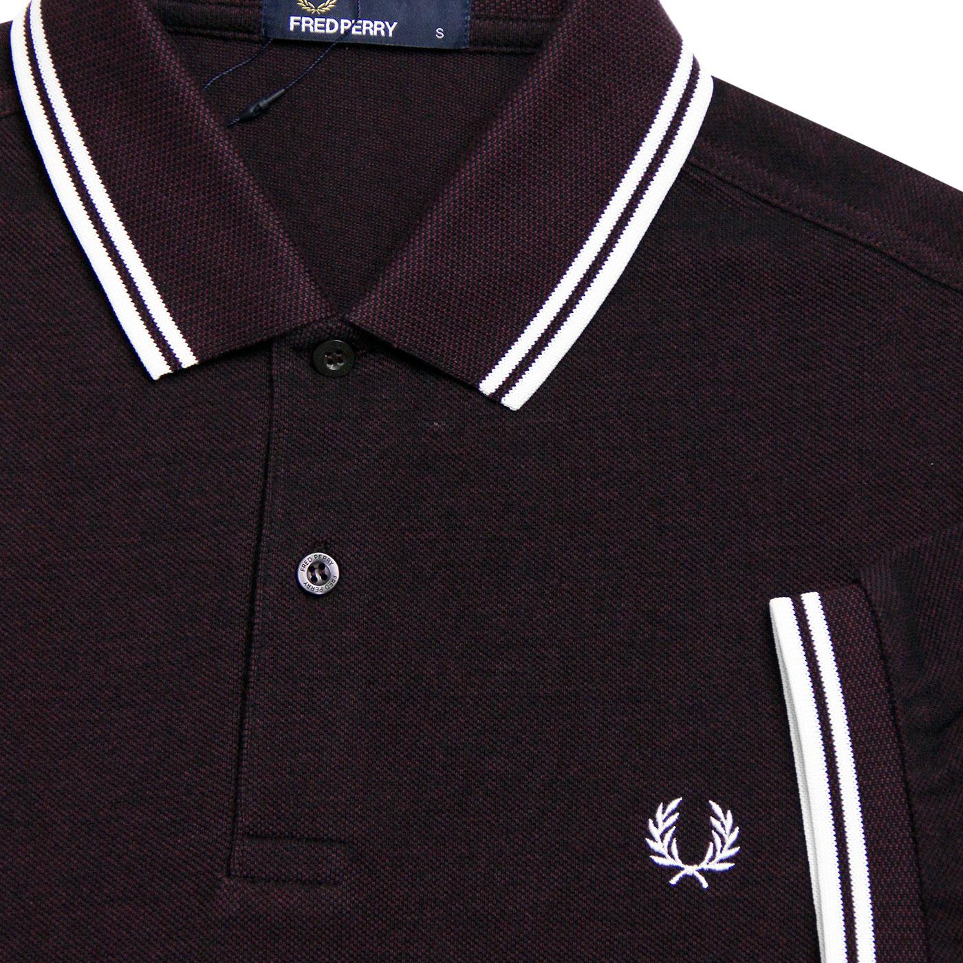 FRED PERRY M3600 Mod Twin Tipped Polo Shirt in Shiraz