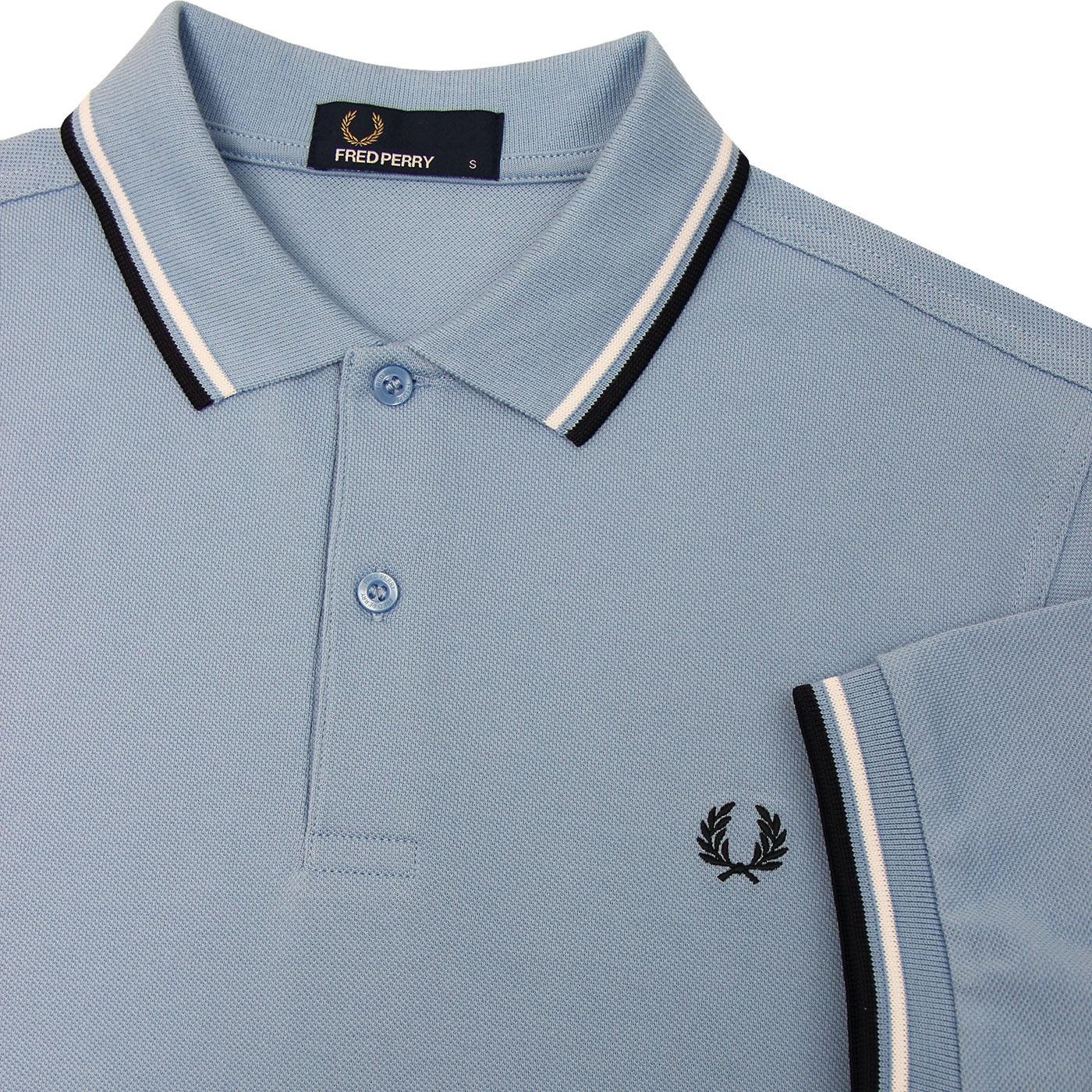 FRED PERRY M3600 Men's Mod Twin Tipped Polo in Sky