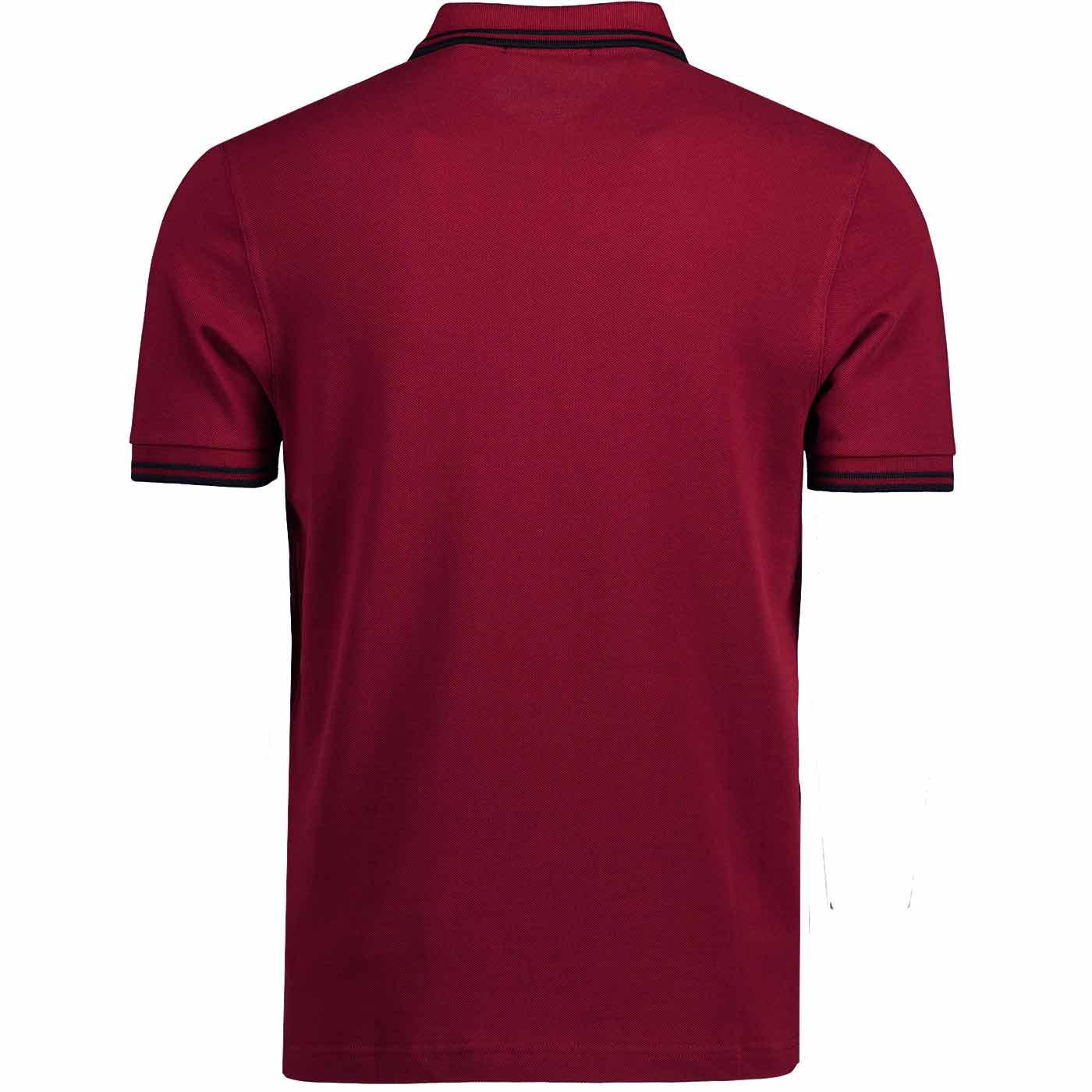 FRED PERRY M3600 L13 Twin Tipped Mod Polo Top Tawny port