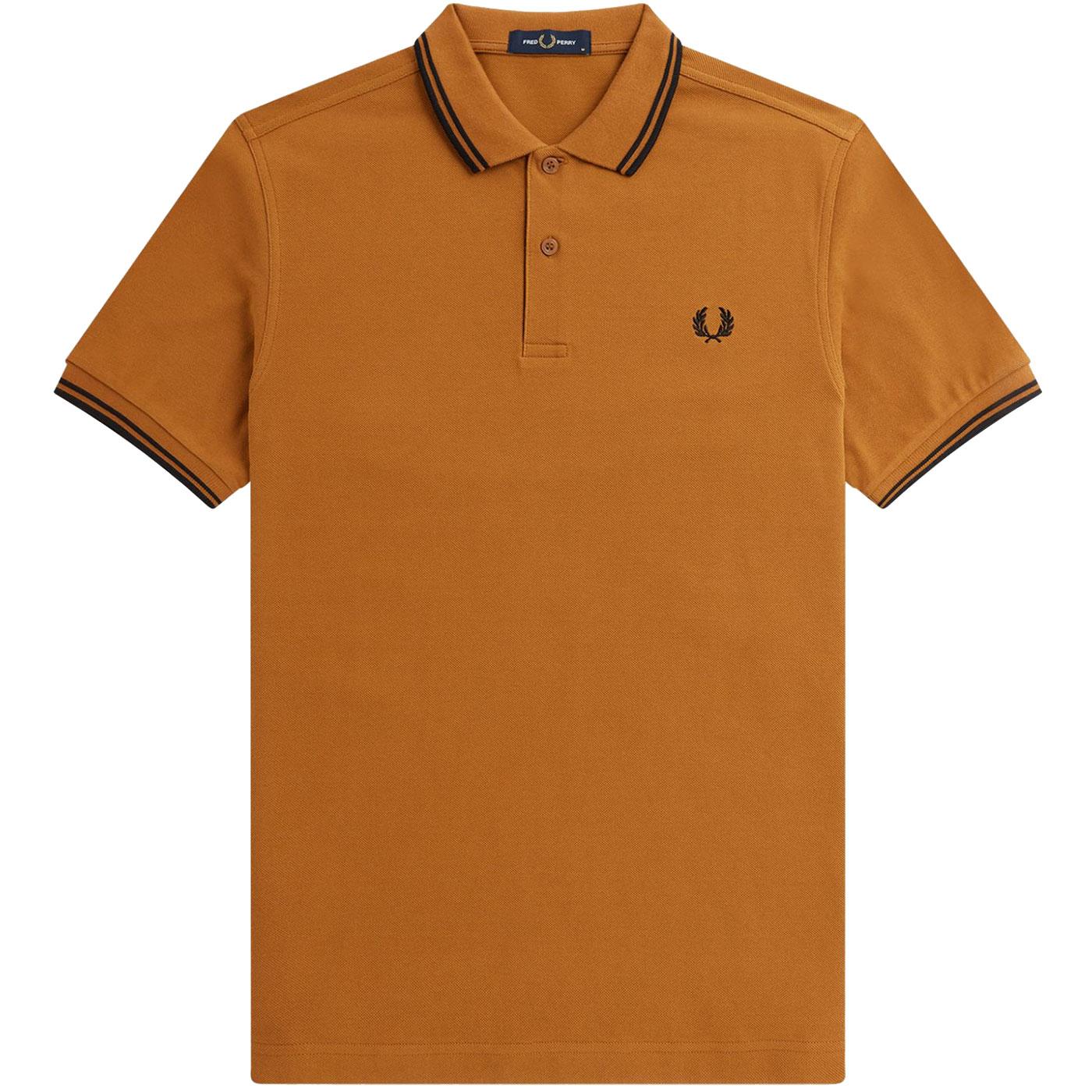 FRED PERRY M3600 Twin Tipped Mod Polo Shirt DC