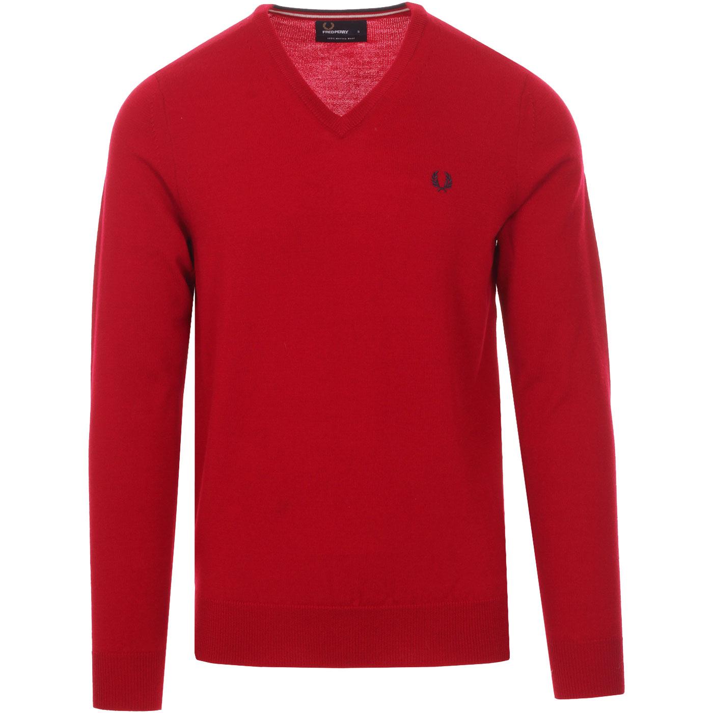 Fred perry shop v neck jumper