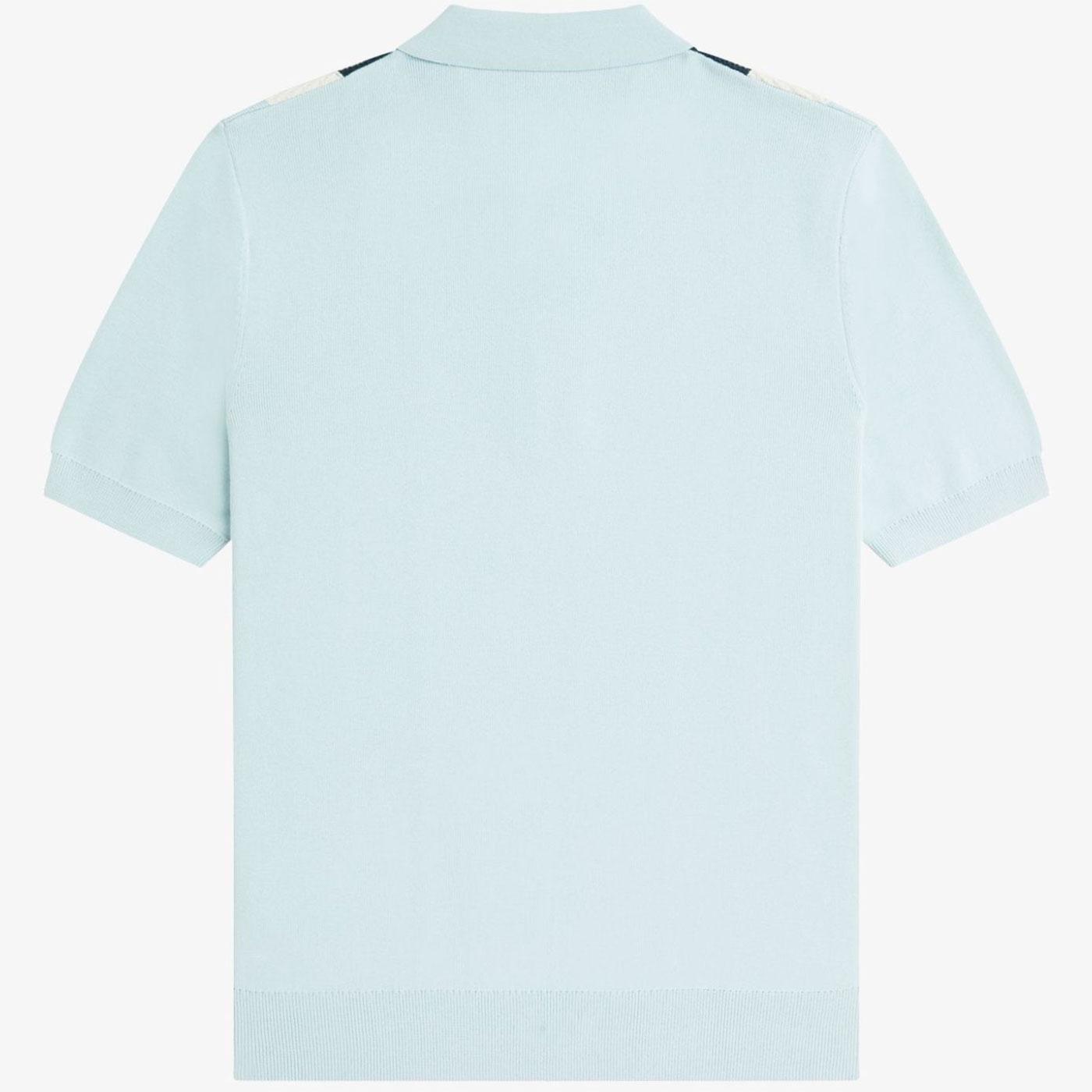 トップス fredperry Lightweight Texture Shirt Textured Zip-Through Overshirt - Navy | Men's Shirts