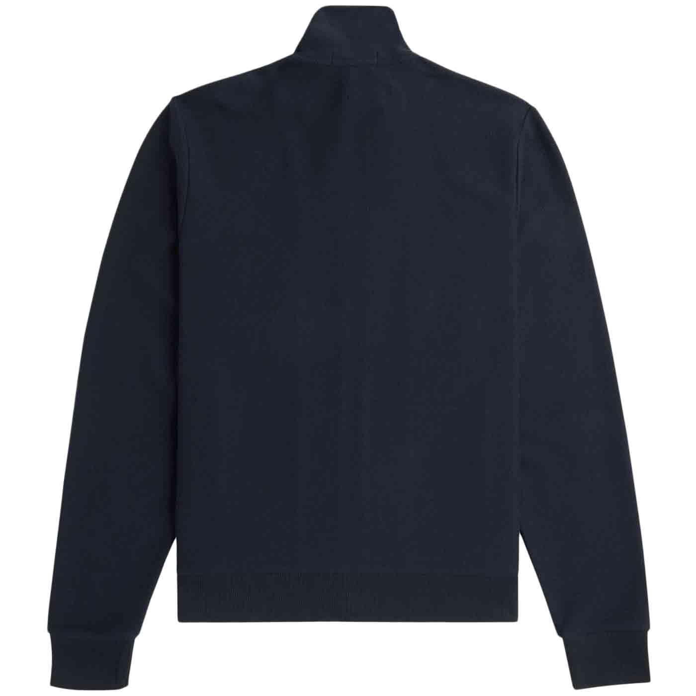 【FRED PERRY】 Ombre Stripe Track Jacket ★ Slim Fit Fred Perry Ombre Stripe Funnel Neck Tricot Track Jacket Navy