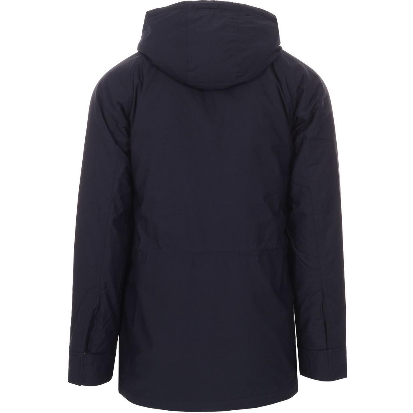 satira Per terra Società fred perry portwood hooded jacket in navy Rete ...