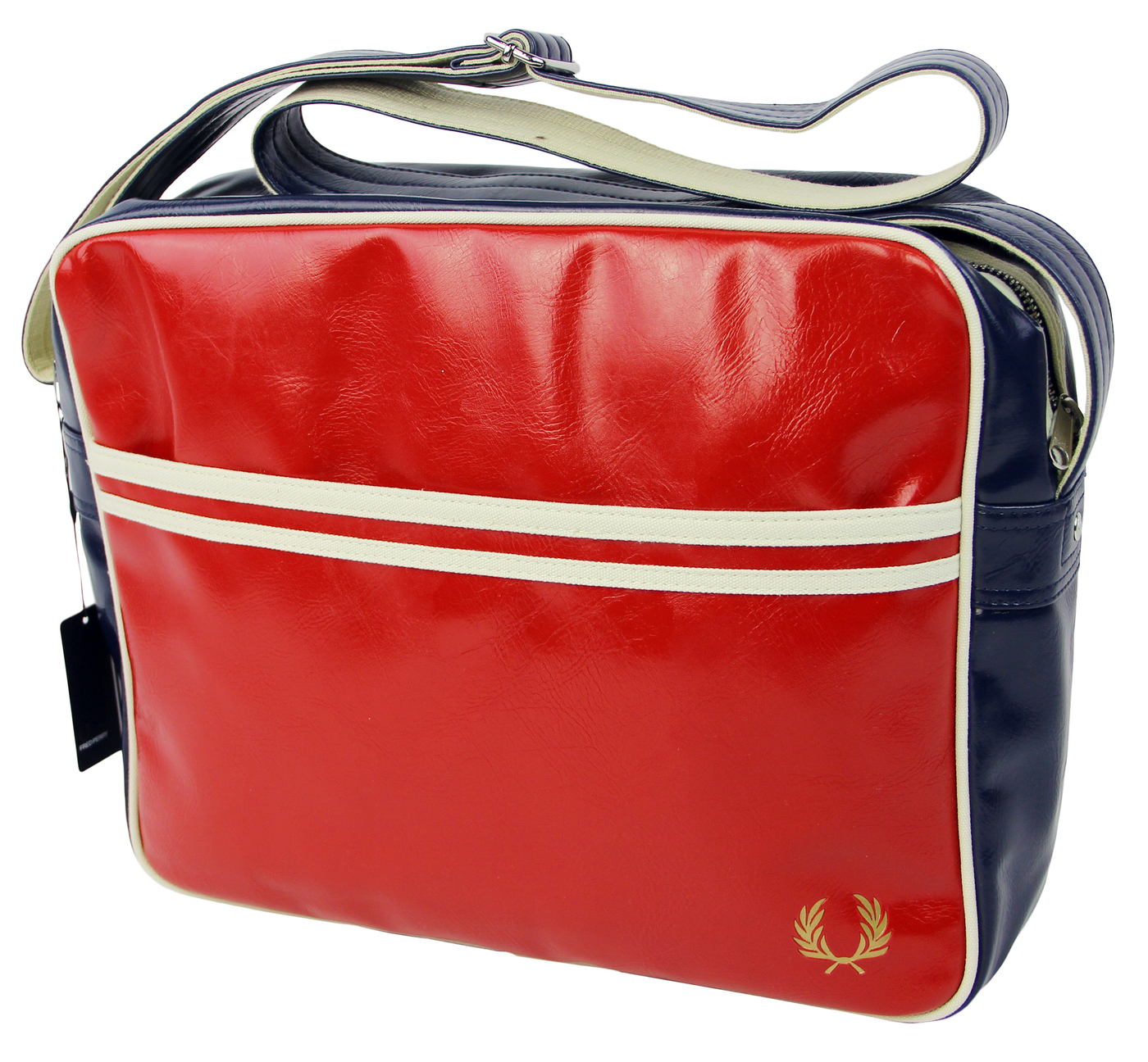 FRED PERRY Classic Retro Shoulder Bag - Red/Navy