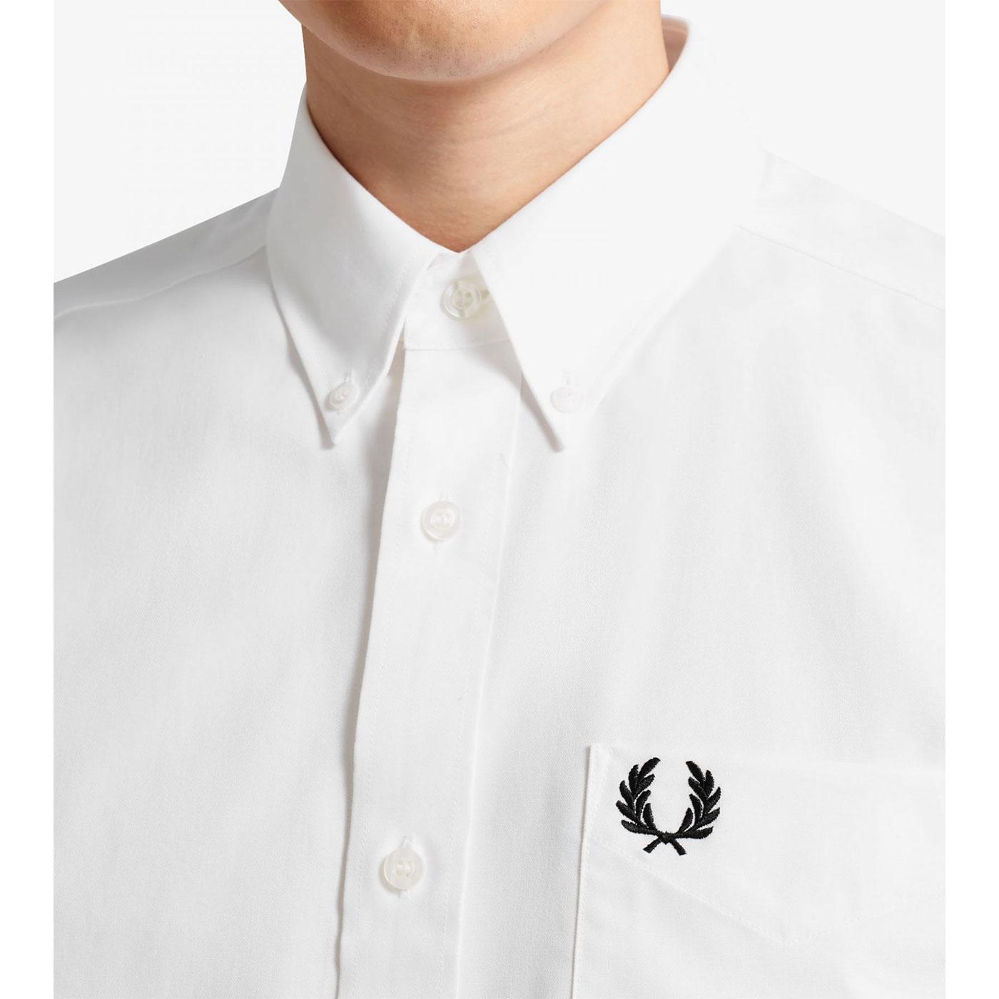 fred perry white oxford