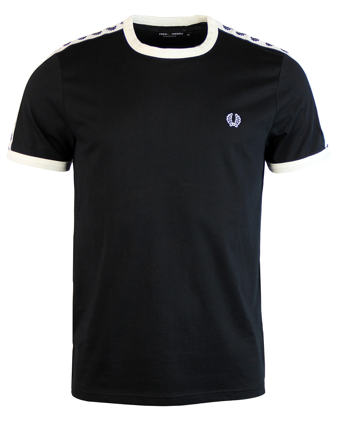 FRED PERRY Men's Retro Taped Sleeve Ringer Tee B