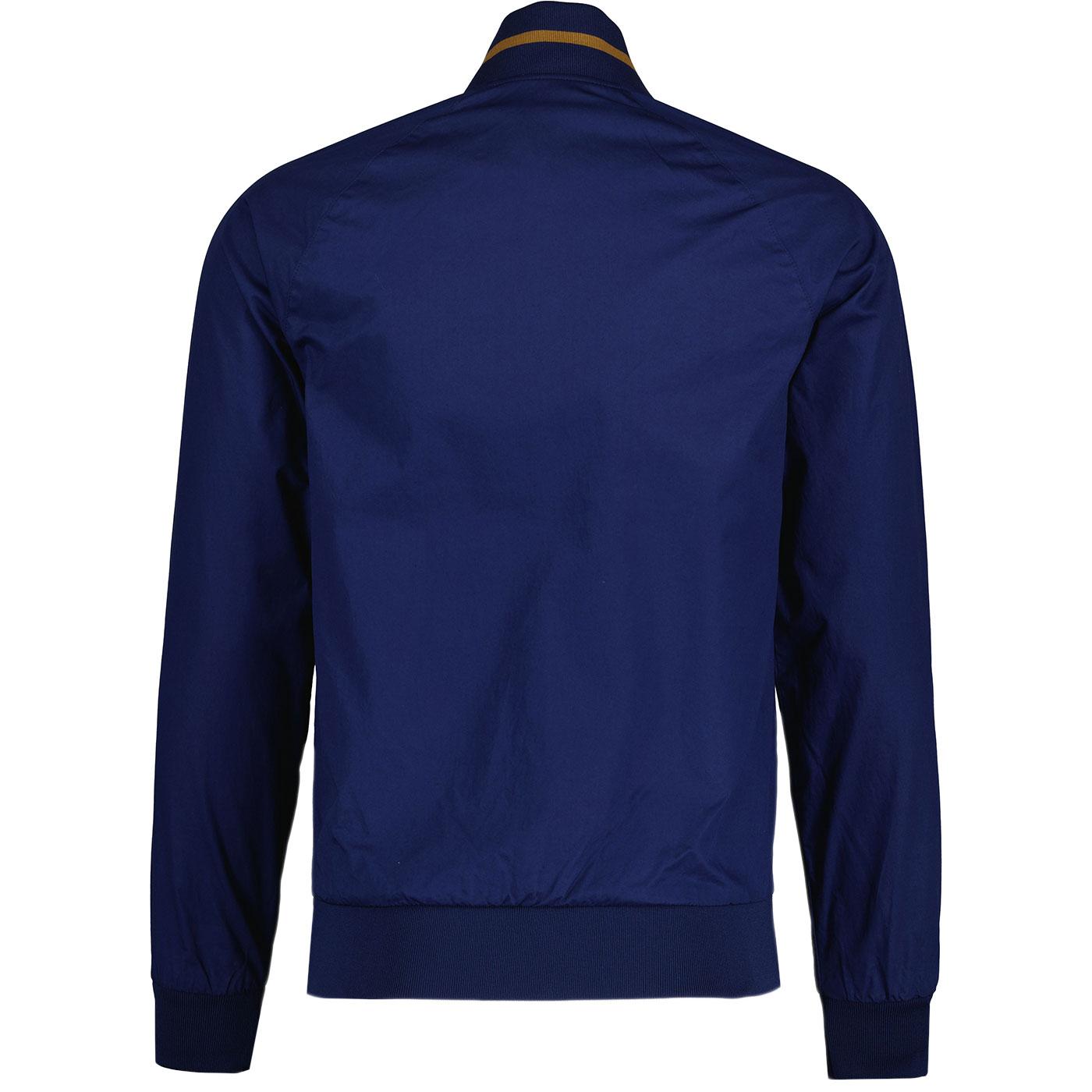 FRED PERRY retro Tennis cotton Bomber Jacket in French Navy