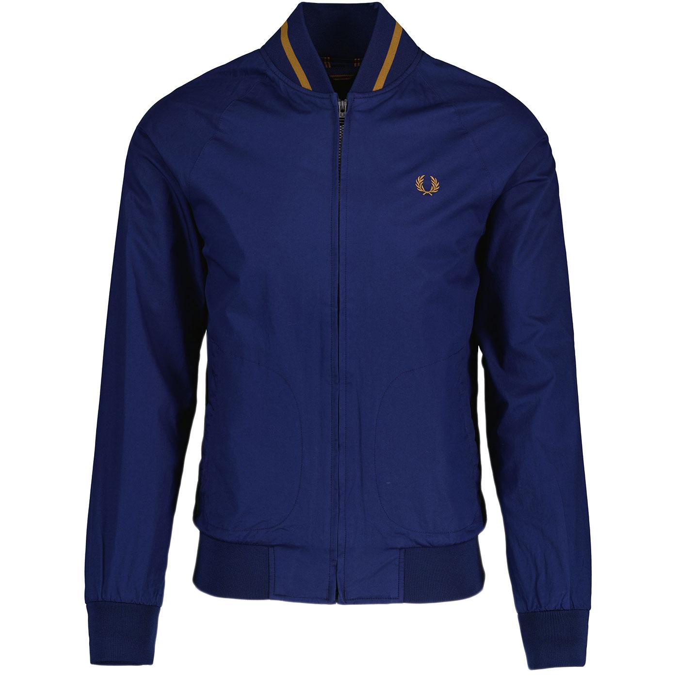Fred Perry Retro Tennis Bomber Jacket French Navy