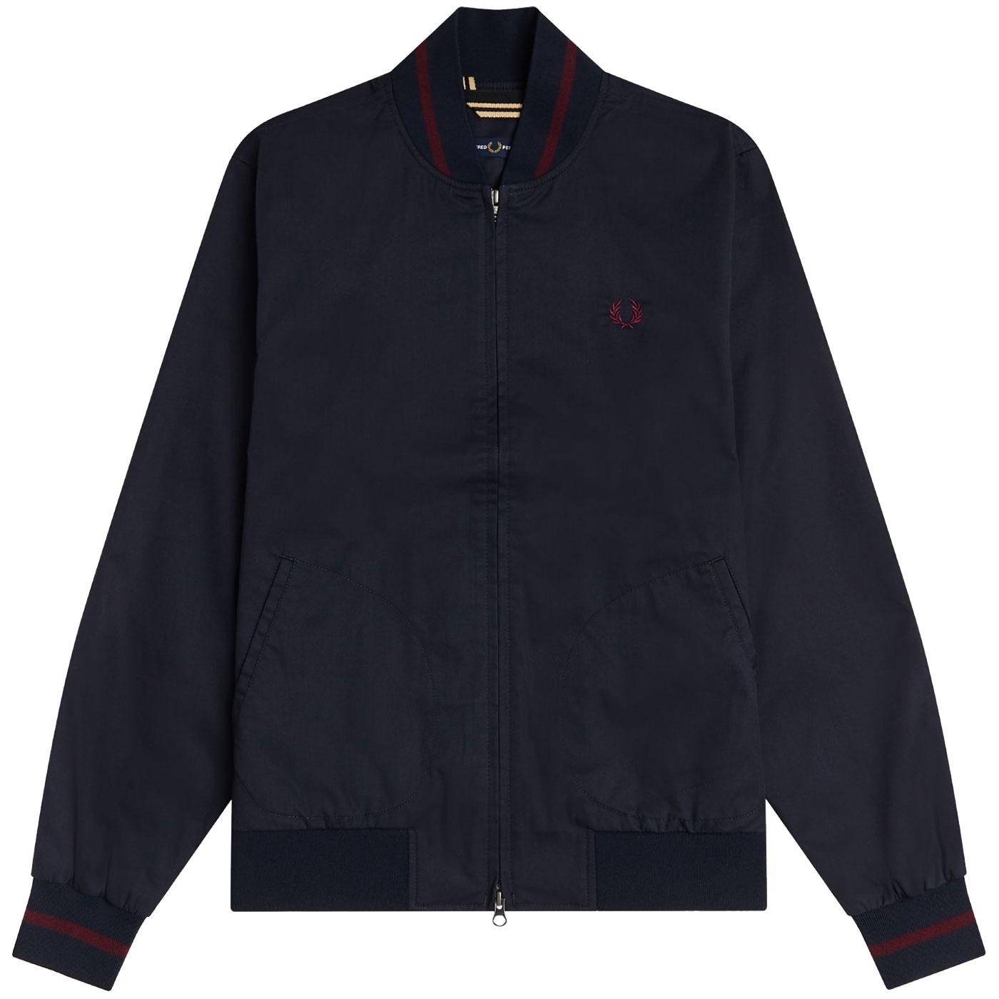 FRED PERRY Retro Mod Tennis Bomber Jacket (NAVY)