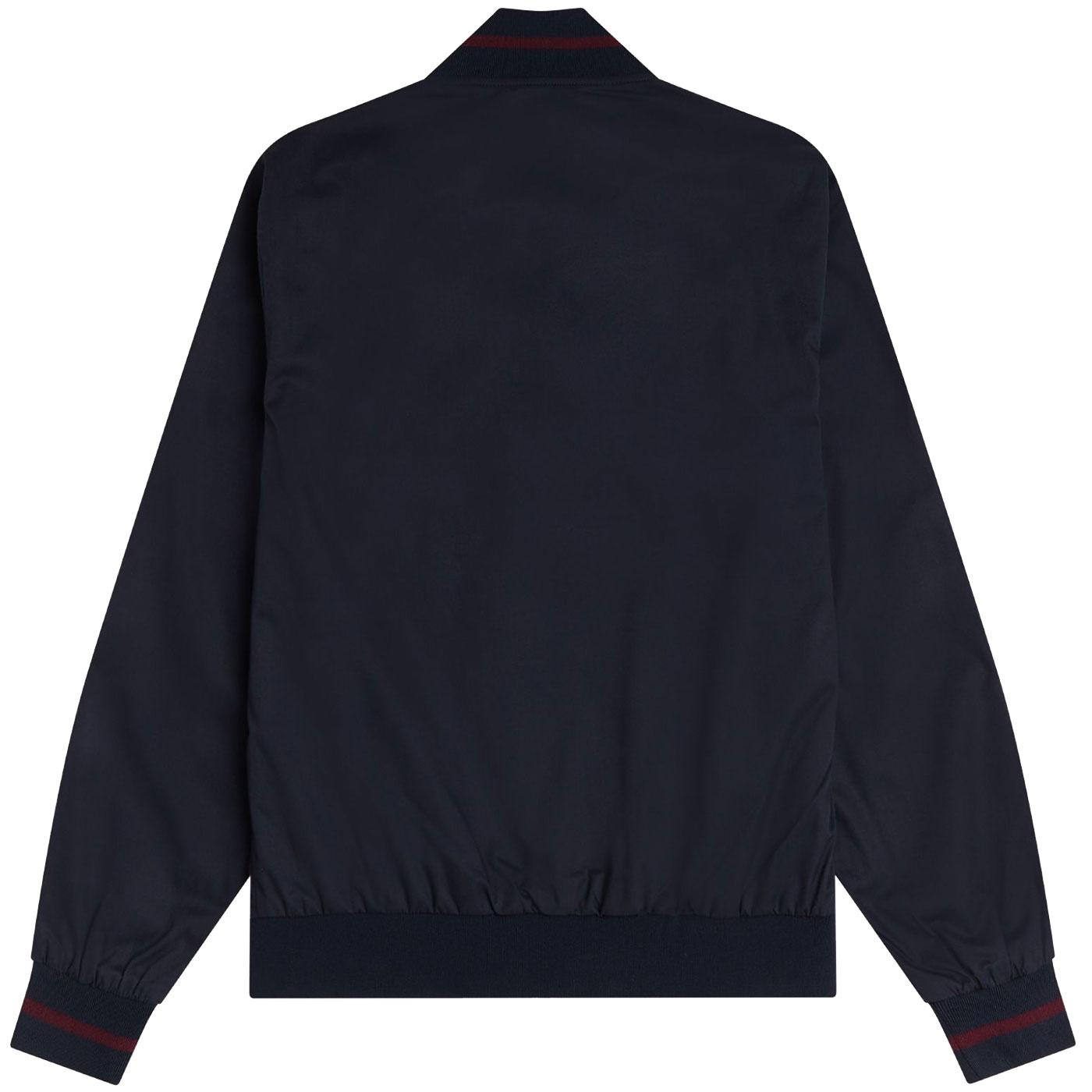 FRED PERRY Retro Mod Tennis Bomber Jacket in Navy