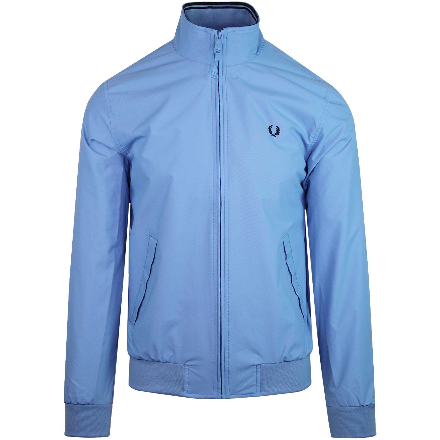 Brentham FRED PERRY Tipped Harrington Jacket (Sky)