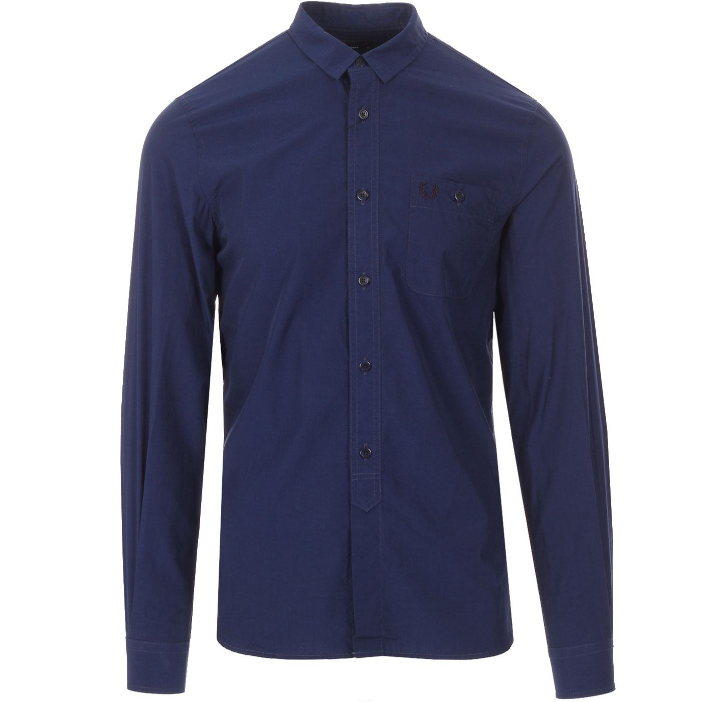 FRED PERRY Concealed Tipped Stripe Placket Shirt