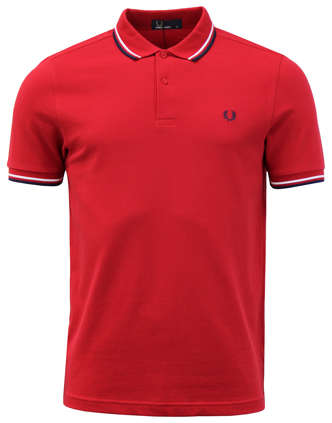 FRED PERRY M3600 Mod Twin Tipped Polo Shirt Blood