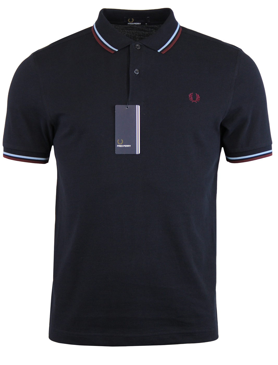 FRED PERRY M3600 Mod Twin Tipped Polo Shirt Navy