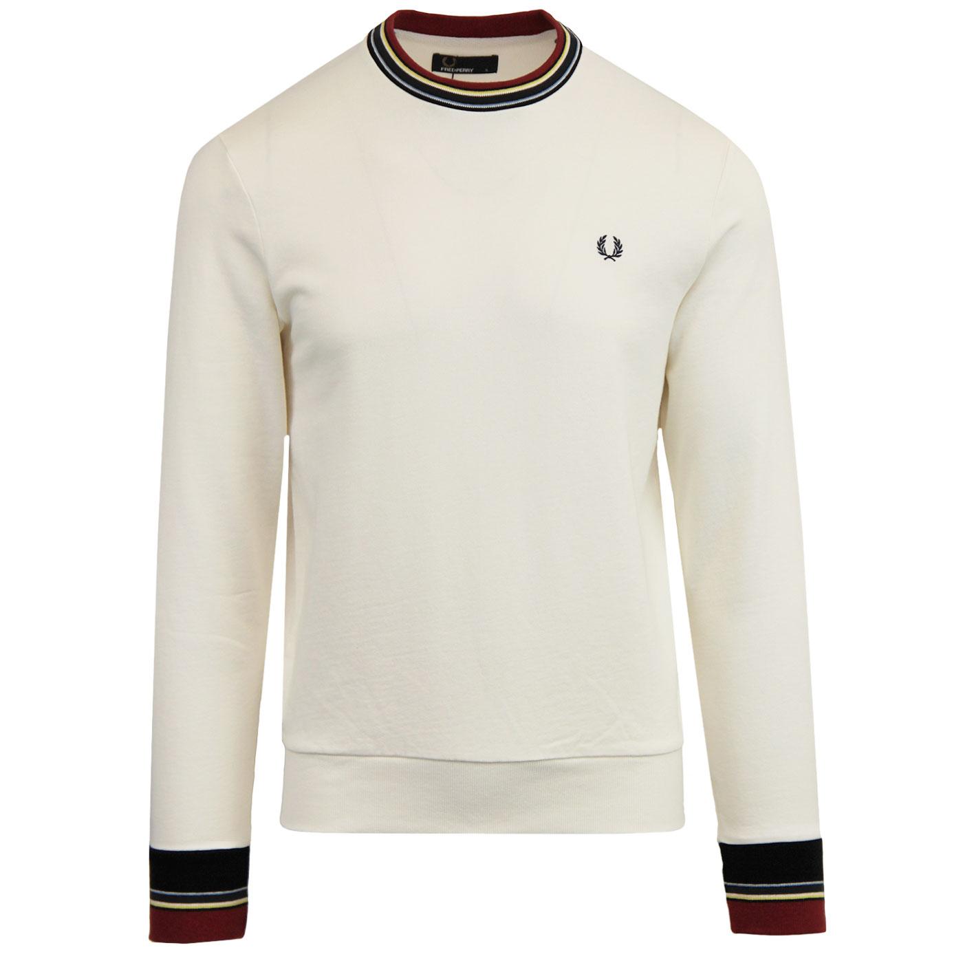 FRED PERRY Retro Mod Bold Tipped Crew Sweater SW