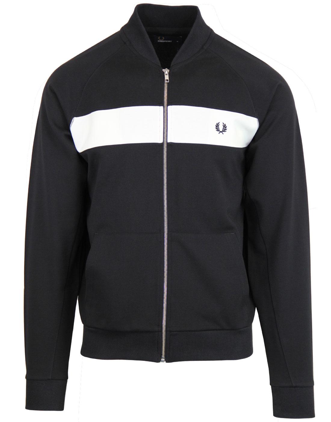 FRED PERRY Retro Indie Reverse Tricot Track Jacket