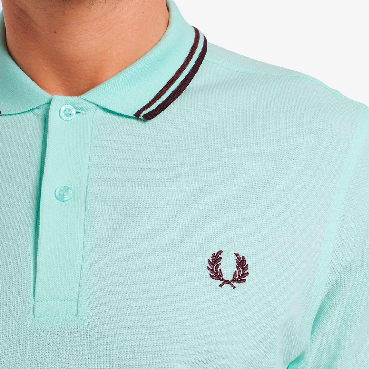 Fred Perry Brighton Blue Twin Tipped T-Shirt at Pritchards