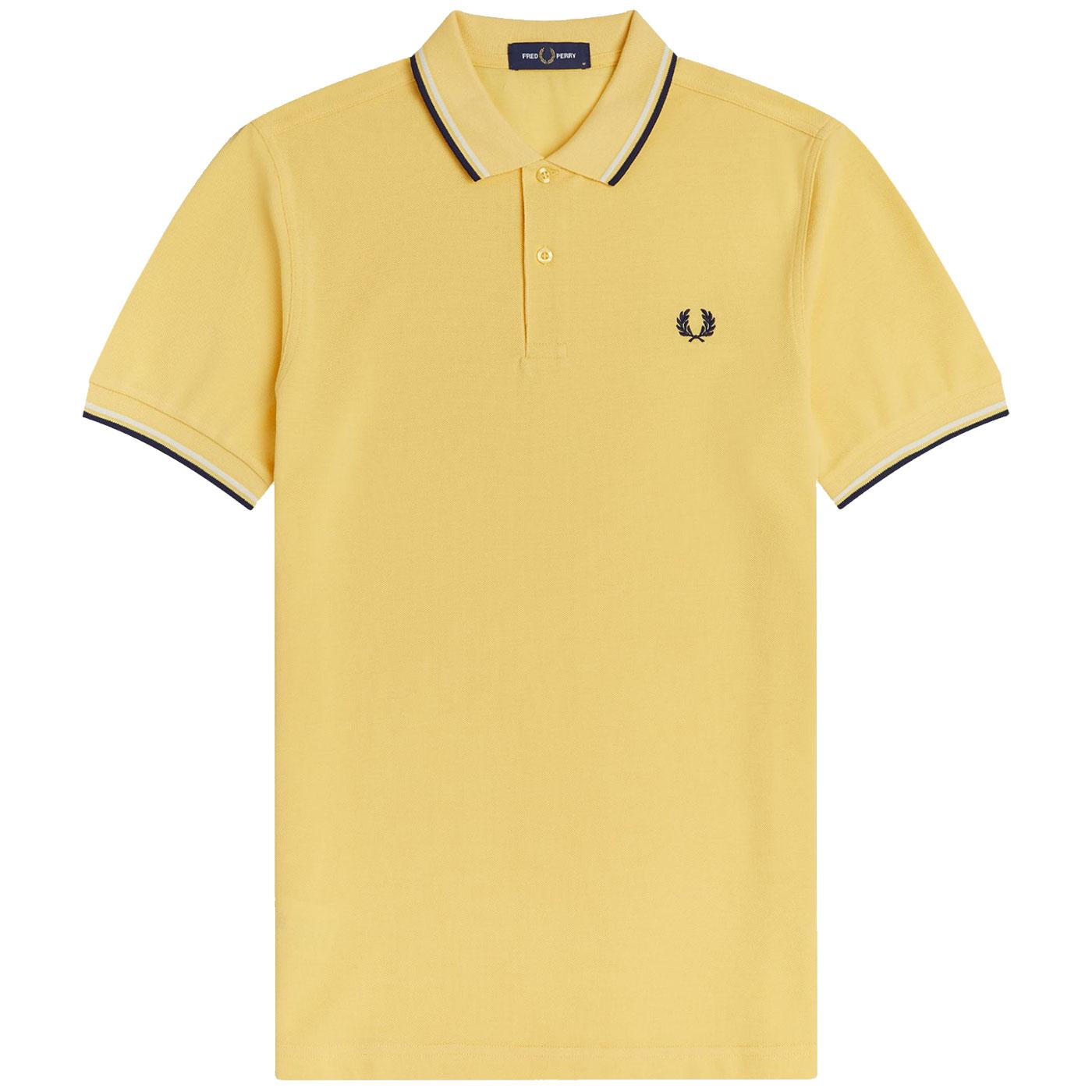 FRED PERRY M3600 Twin Tipped Pique Polo Y/SW/N