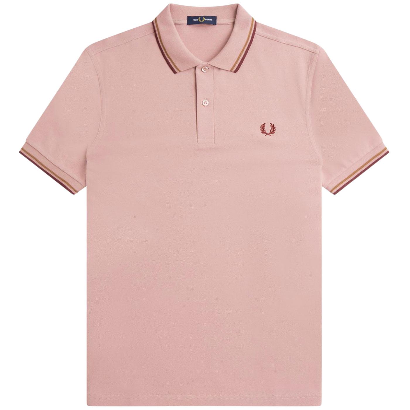 FRED PERRY M3600 Mod Twin Tipped Polo Shirt DRP/SS