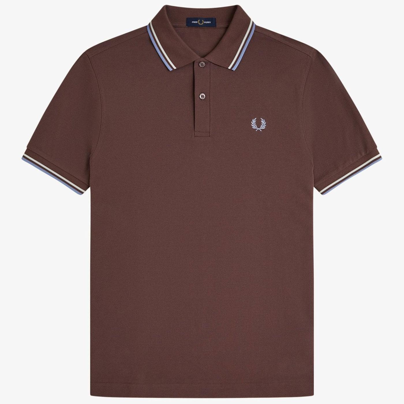 FRED PERRY M3600 Mod Twin Tipped Polo Shirt (CB/E)
