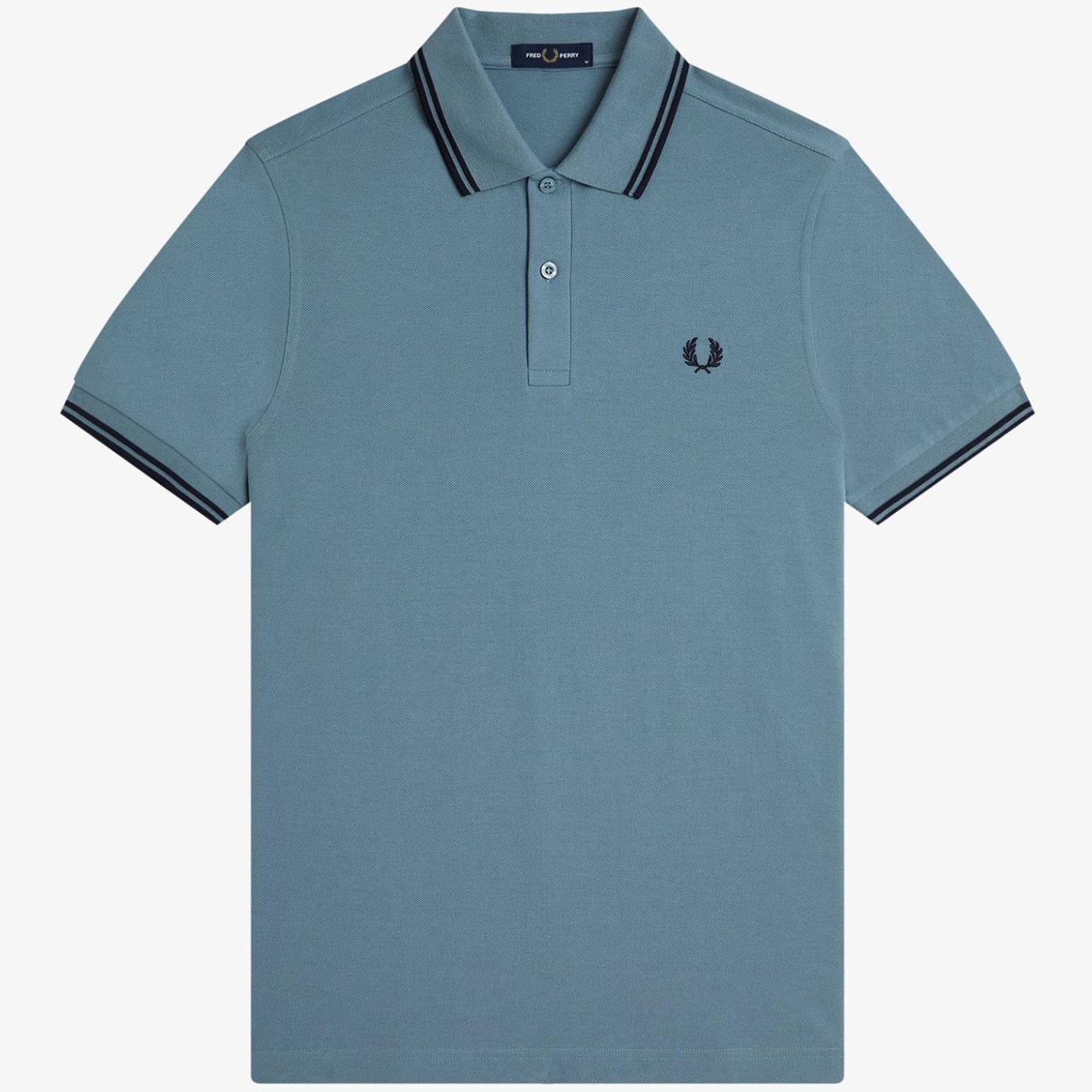 FRED PERRY M3600 Mod Twin Tipped Polo Shirt SB/N