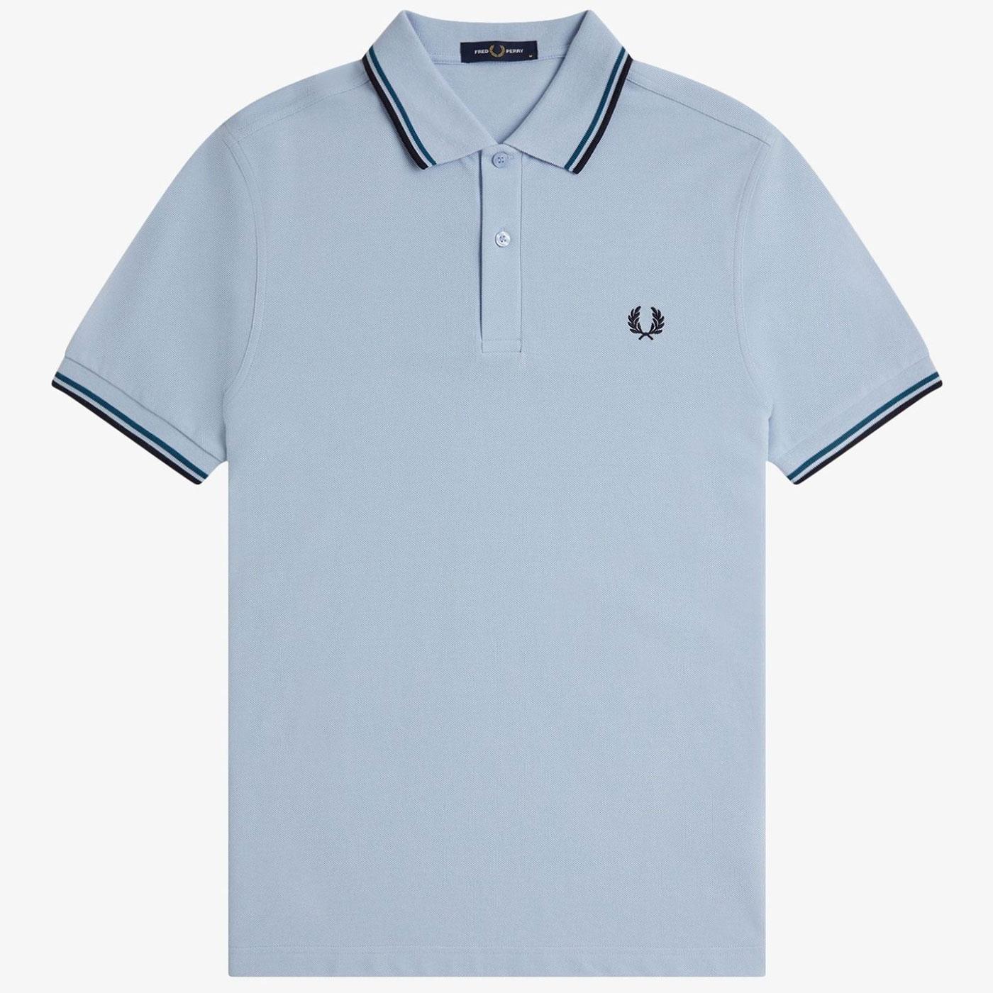 FRED PERRY M3600 Mod Twin Tipped Polo Shirt LS/PB