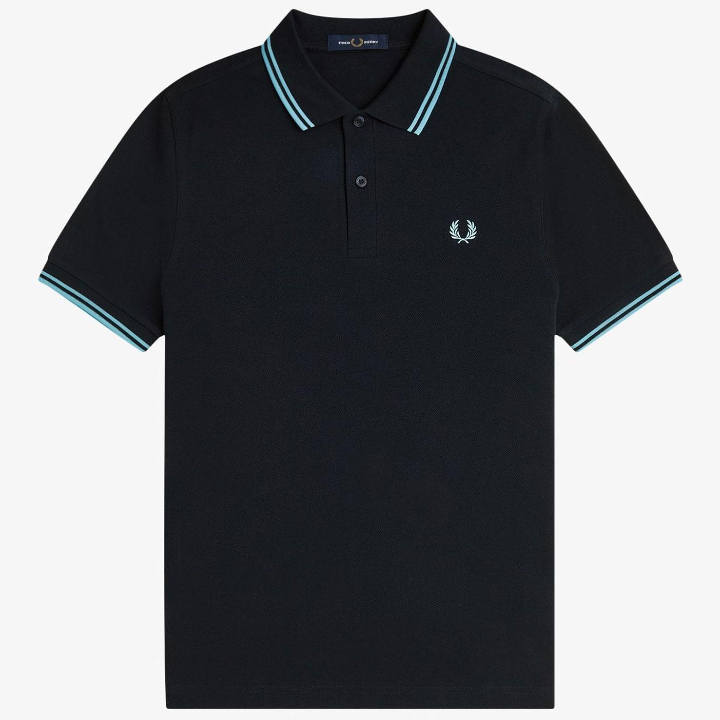 FRED PERRY M3600 Mod Twin Tipped Polo Shirt (N/MB)