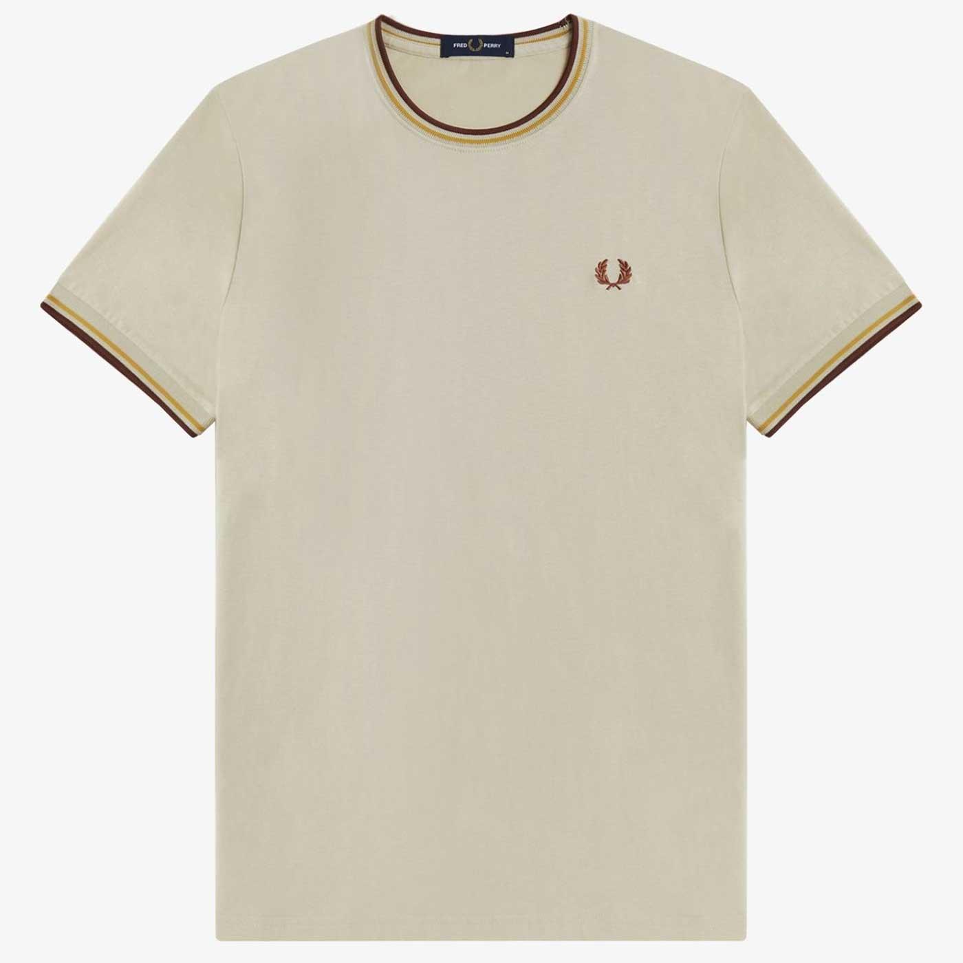 FRED PERRY M1588 Mod Twin Tipped T-Shirt O/H/WB