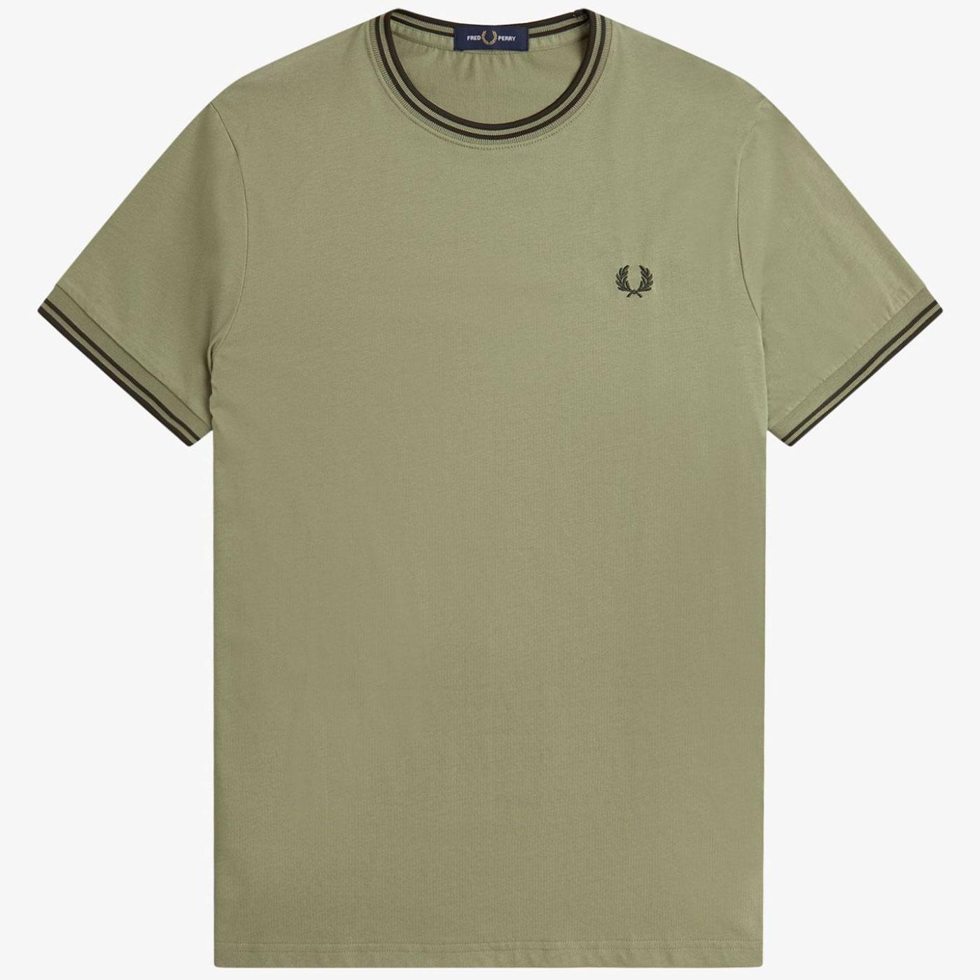 FRED PERRY M1588 Mod Twin Tipped T-Shirt (OM/NG)