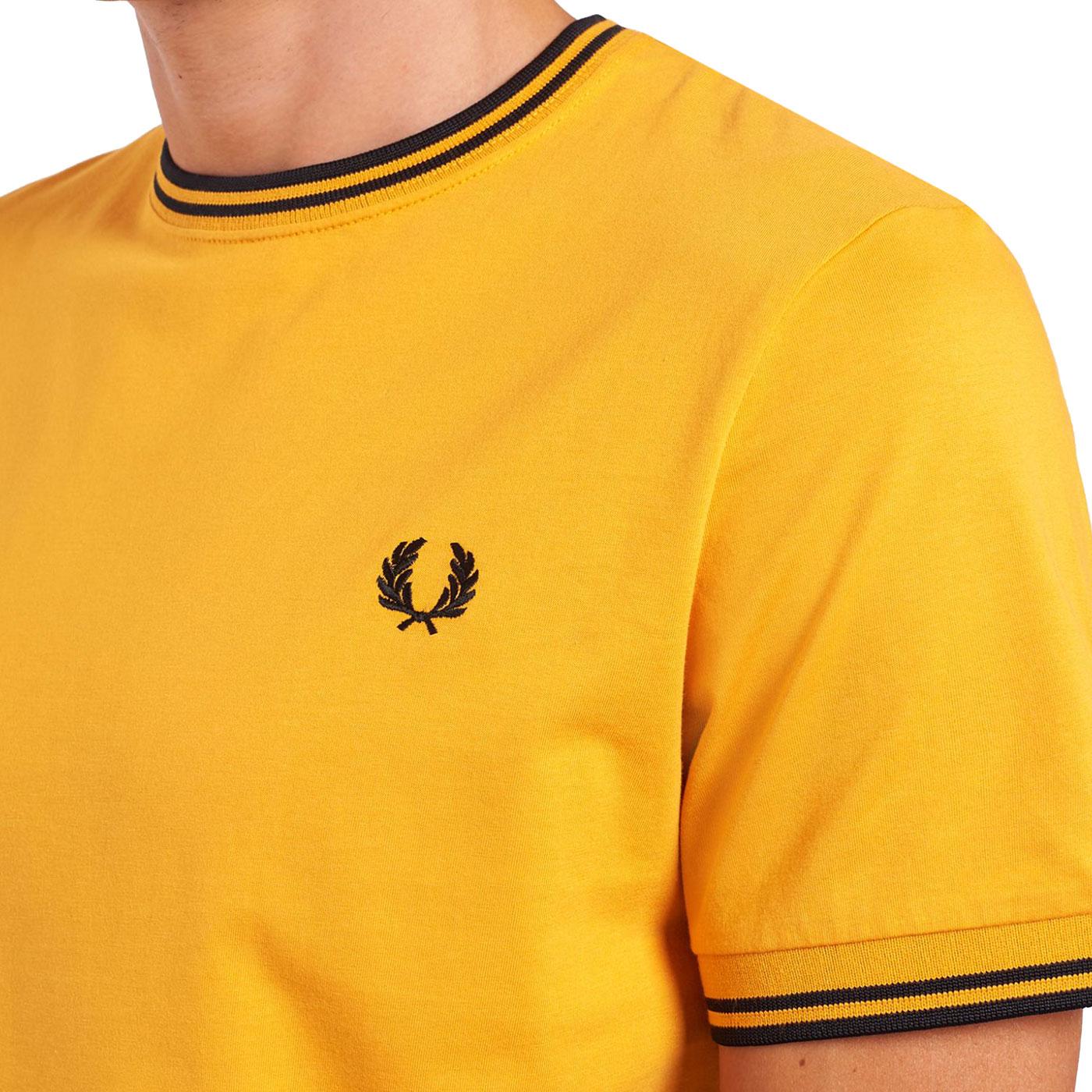 fred perry tipped ringer t shirt