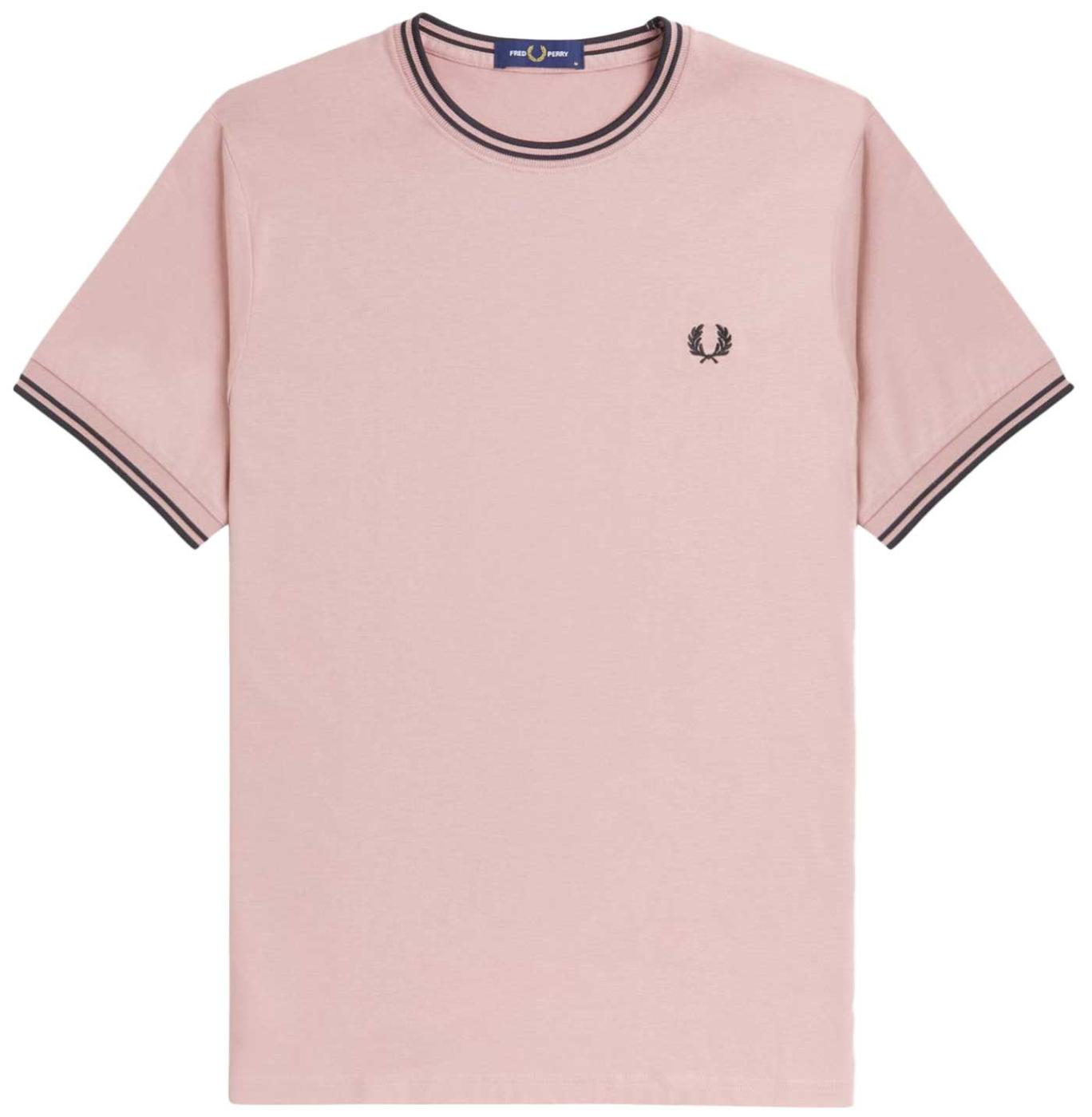 FRED PERRY M1588 Mod Twin Tipped T-Shirt Pink