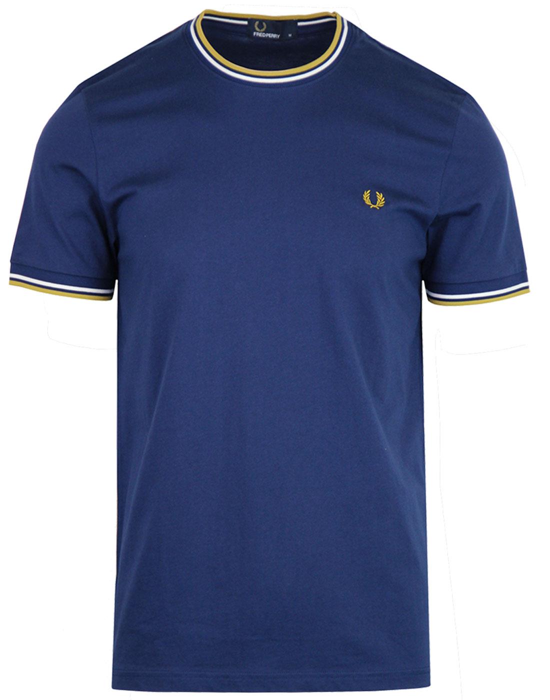 FRED PERRY Men's Retro Mod Twin Tipped Crew Tee FN