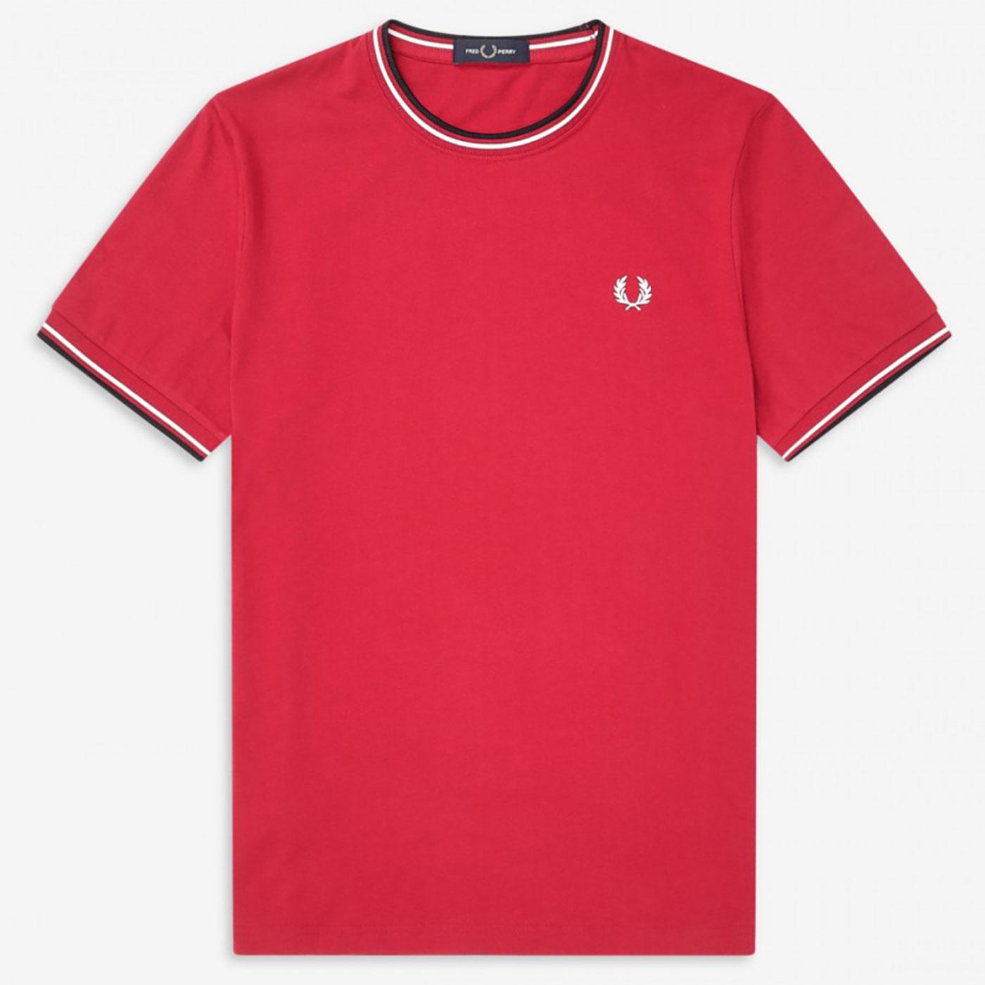 FRED PERRY Retro Mod Twin Tipped T-Shirt SIREN