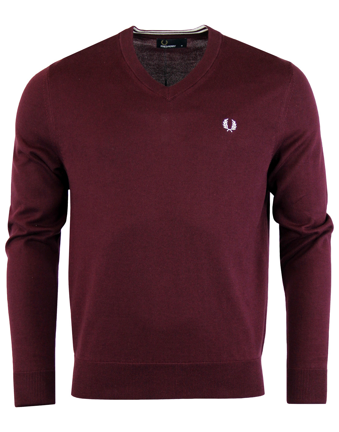 FRED PERRY Men's Classic Cotton V-Neck Sweater M
