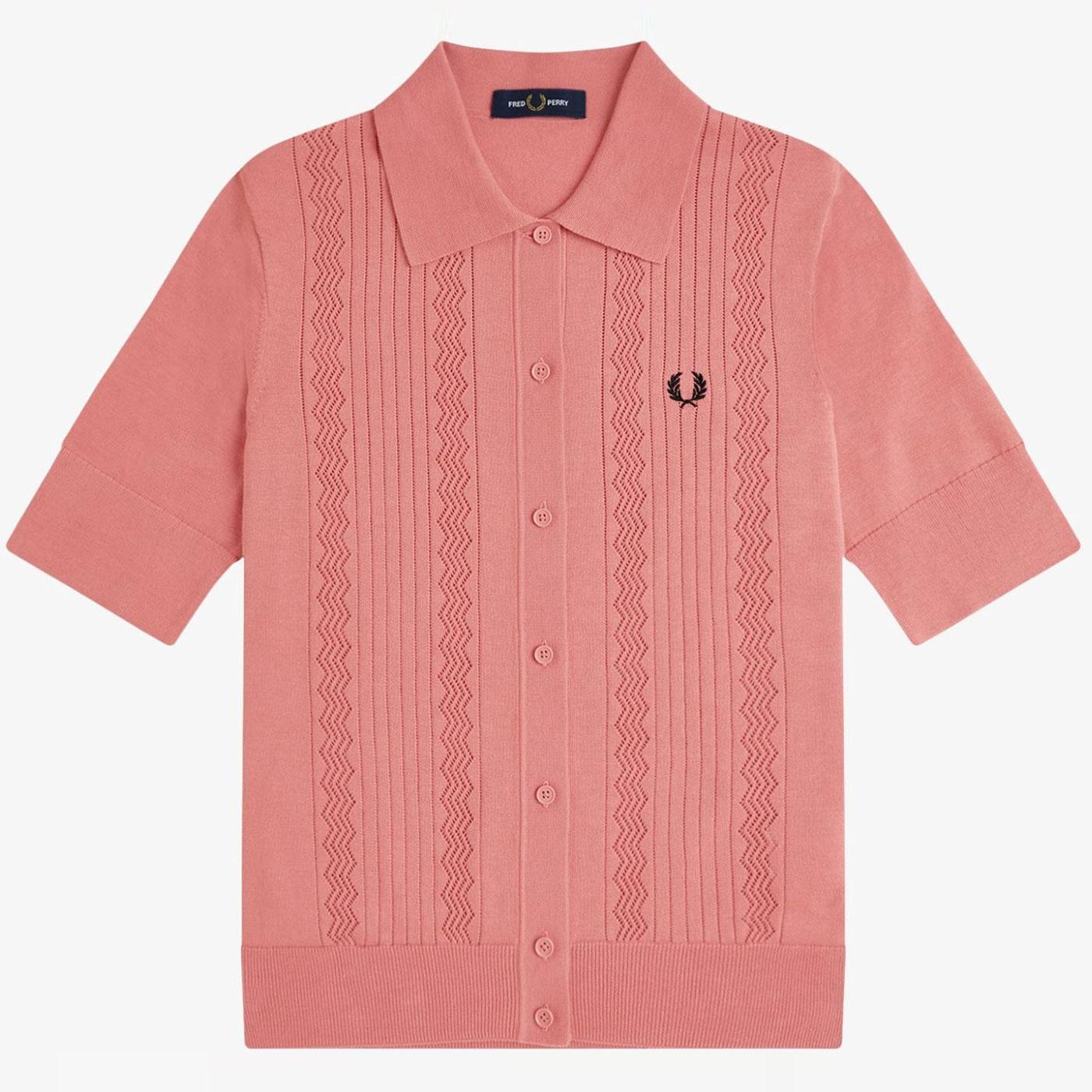 Fred Perry 60s Pointelle Detail Knitted Shirt PP