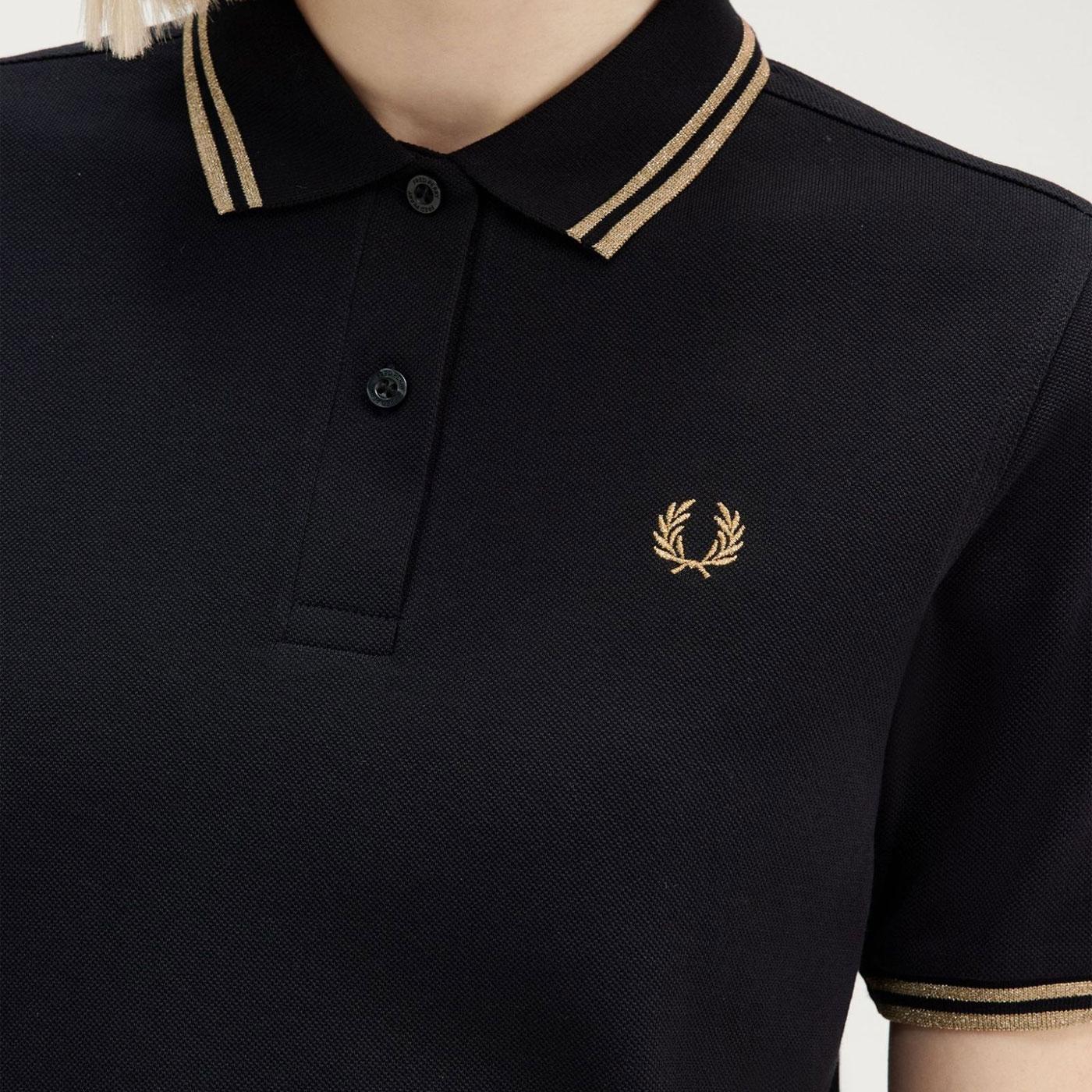 Ray BEAMS✖️FRED PERRY/Twin Tipped G3600 G3600 - Black / White / White | The Fred Perry Shirt