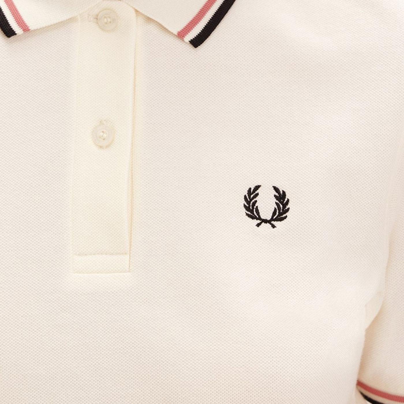 【シップス　ウィメン】FRED PERRY:G3600 TWIN TIPPED SHIRTS G3600 - Black / White / White | The Fred Perry Shirt