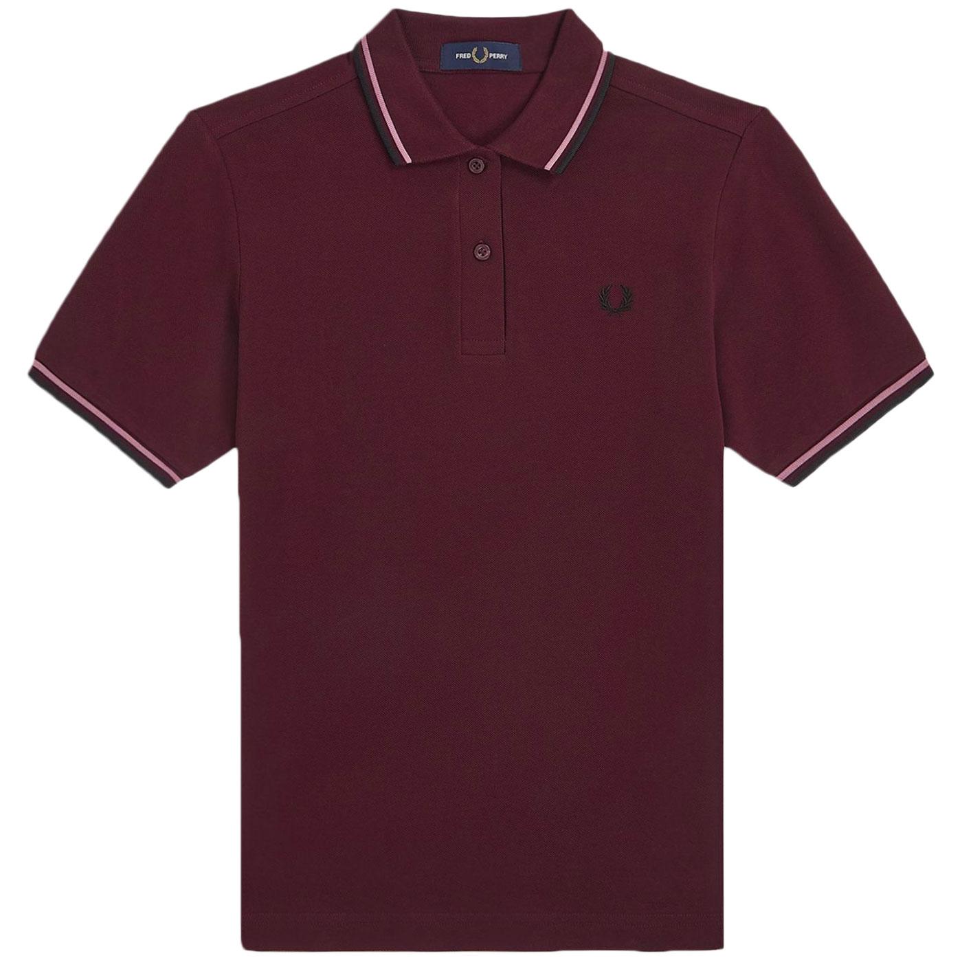 FRED PERRY Women G3600 Retro Twin Tipped Polo O/P
